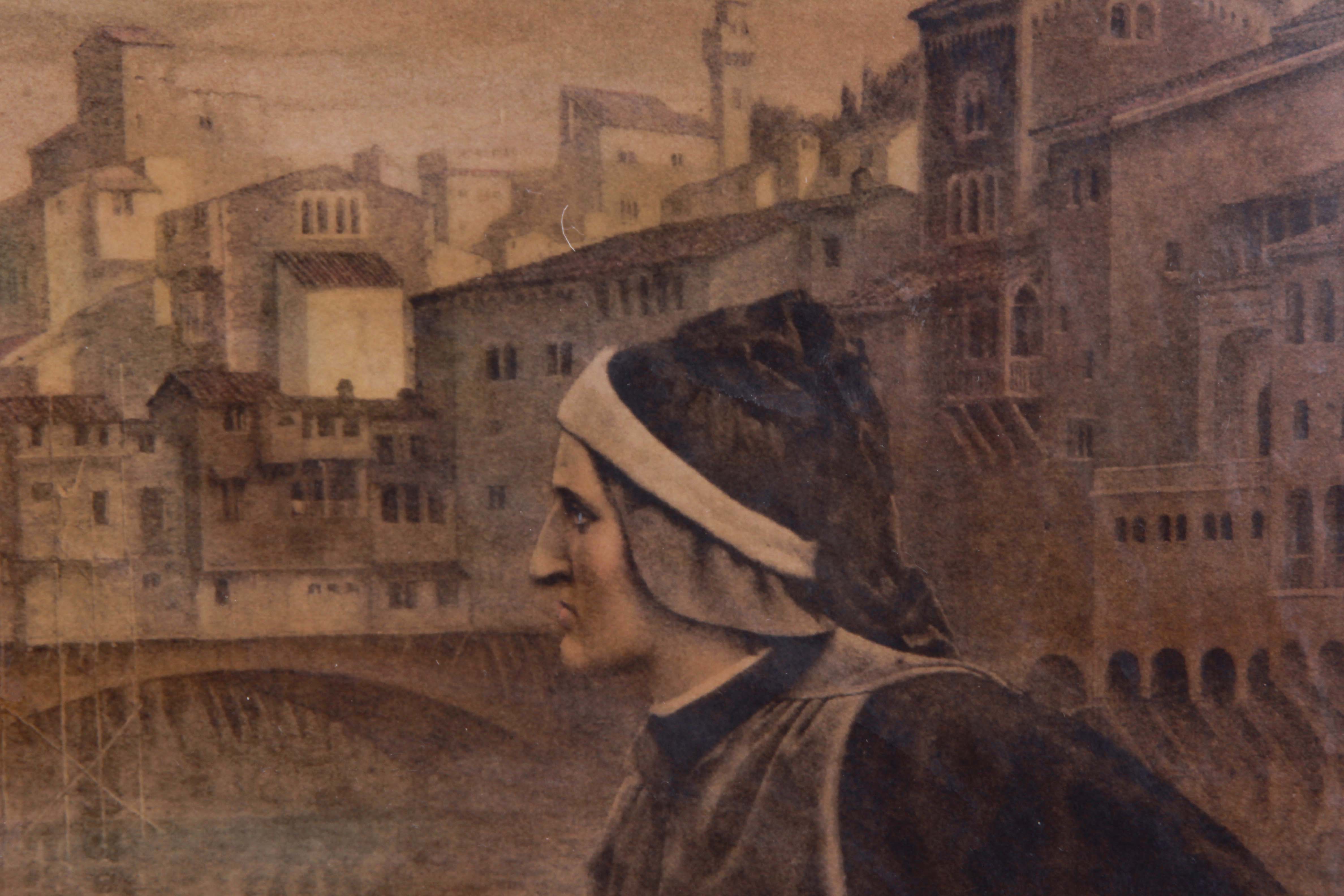 Vintage Framed Lithograph