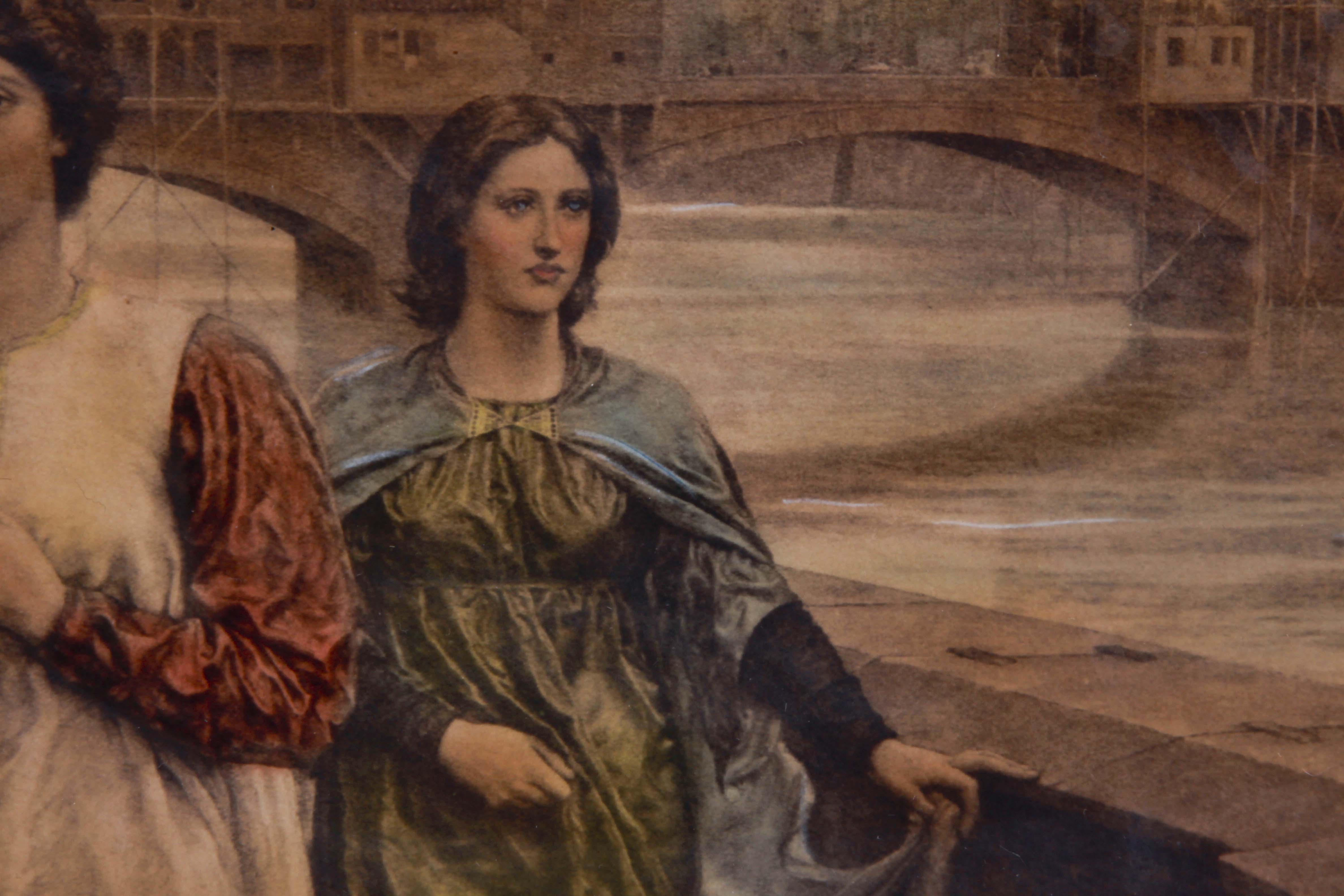 Vintage Framed Lithograph