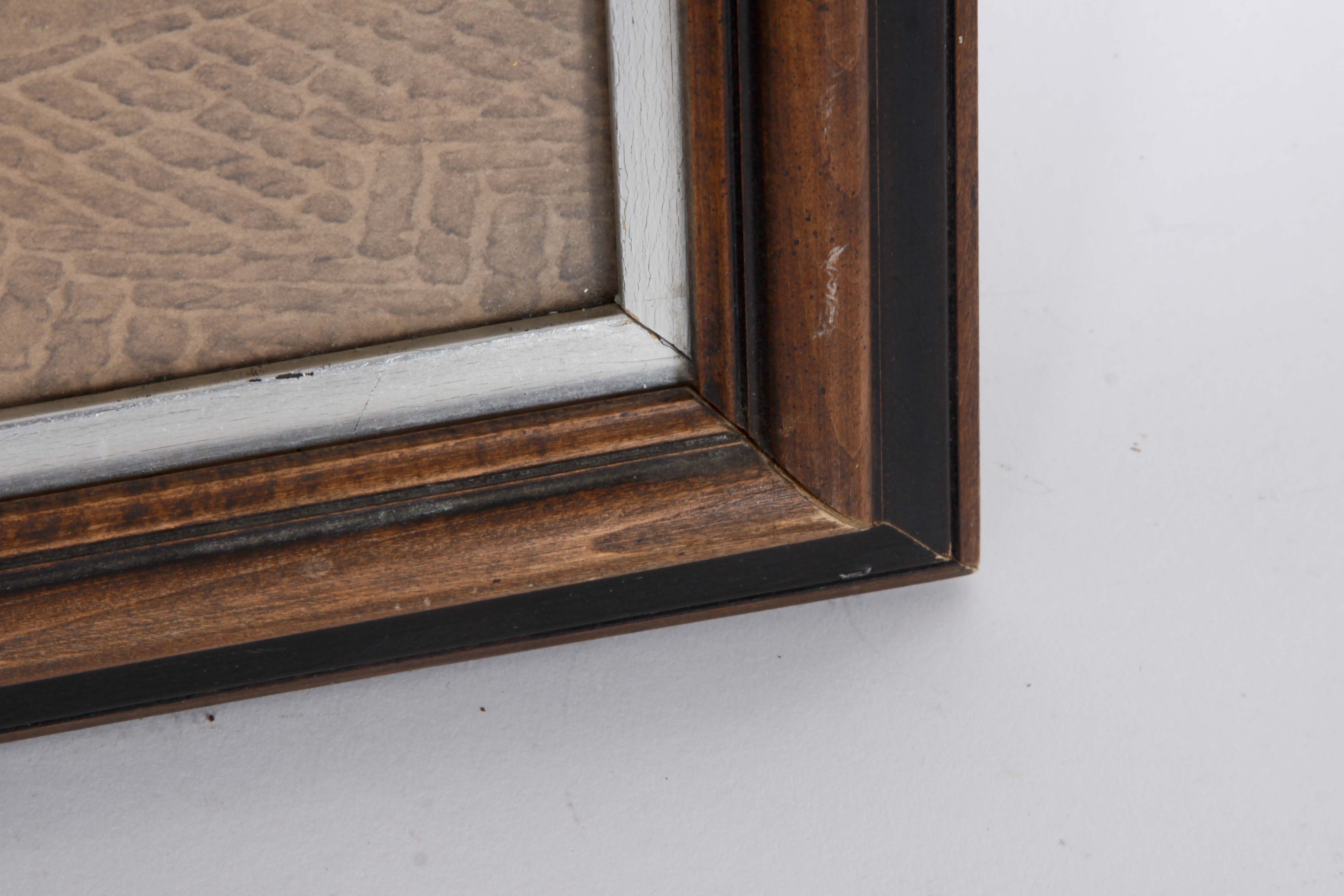 Vintage Framed Lithograph