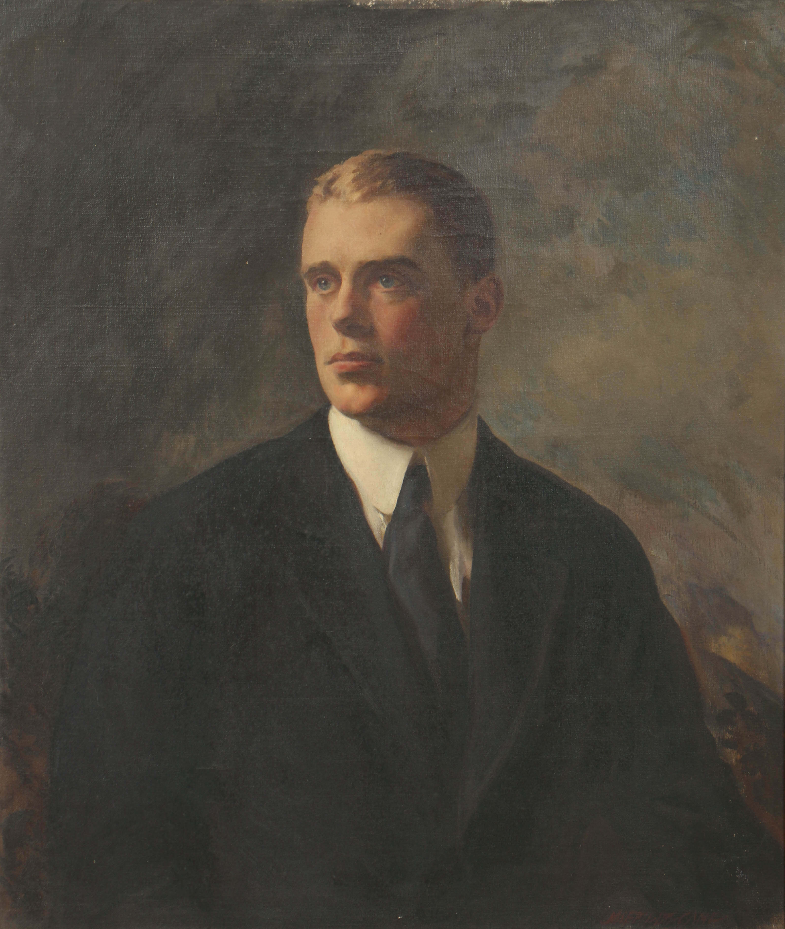 Joseph DeCamp Oil Painting on Canvas "Portrait of William Gilbert"