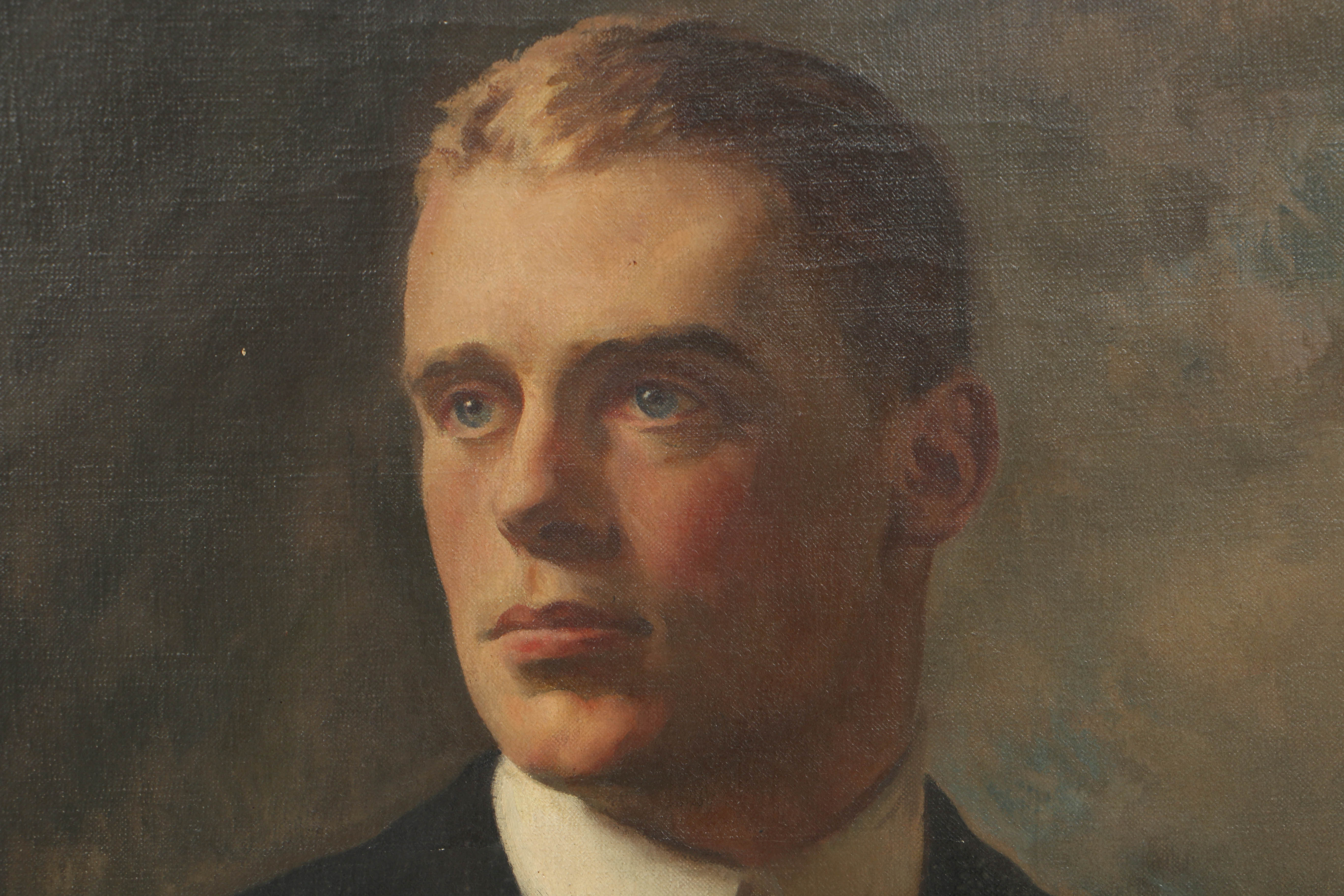 Joseph DeCamp Oil Painting on Canvas "Portrait of William Gilbert"