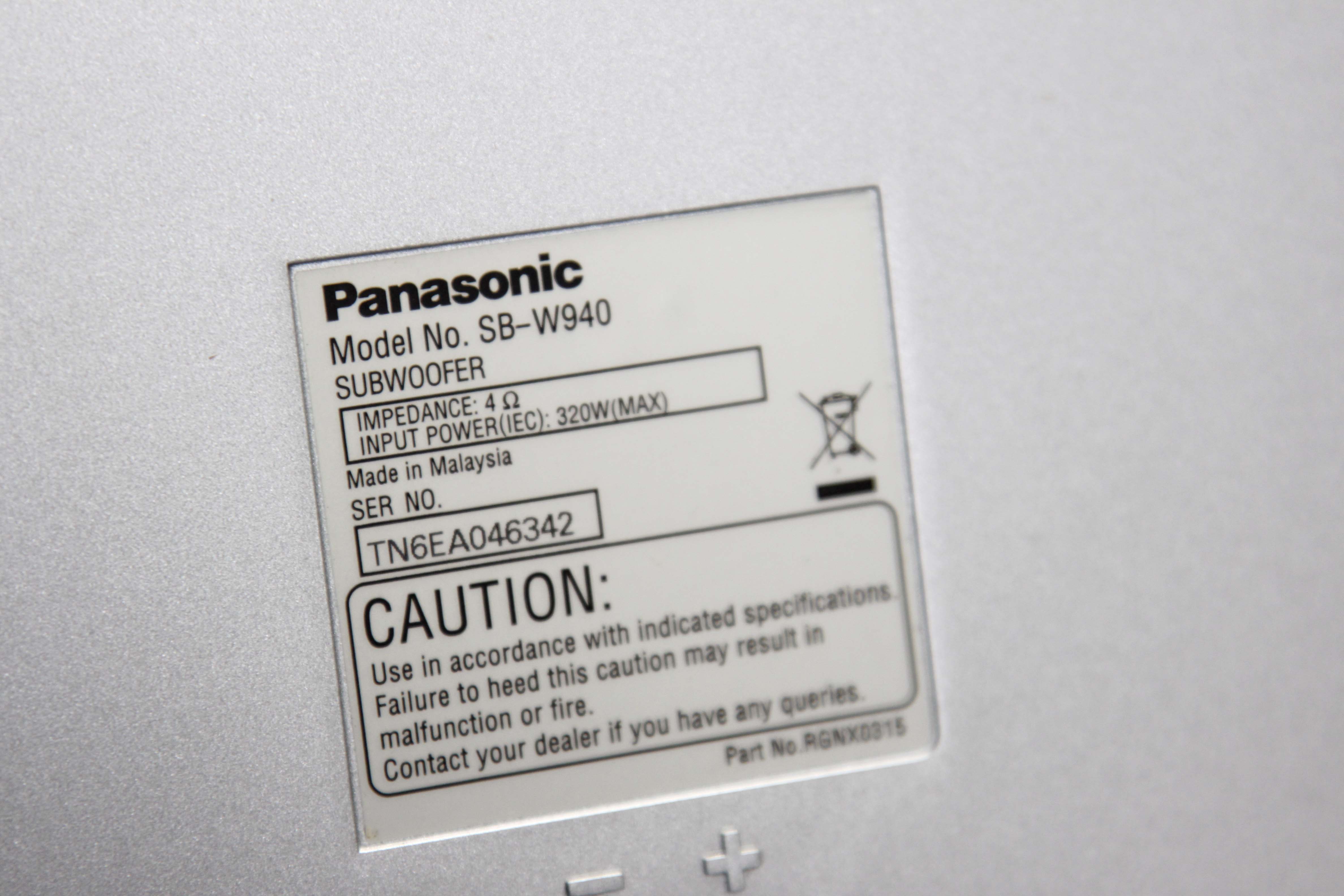 Panasonic Viera Plasma Television and Theatre System