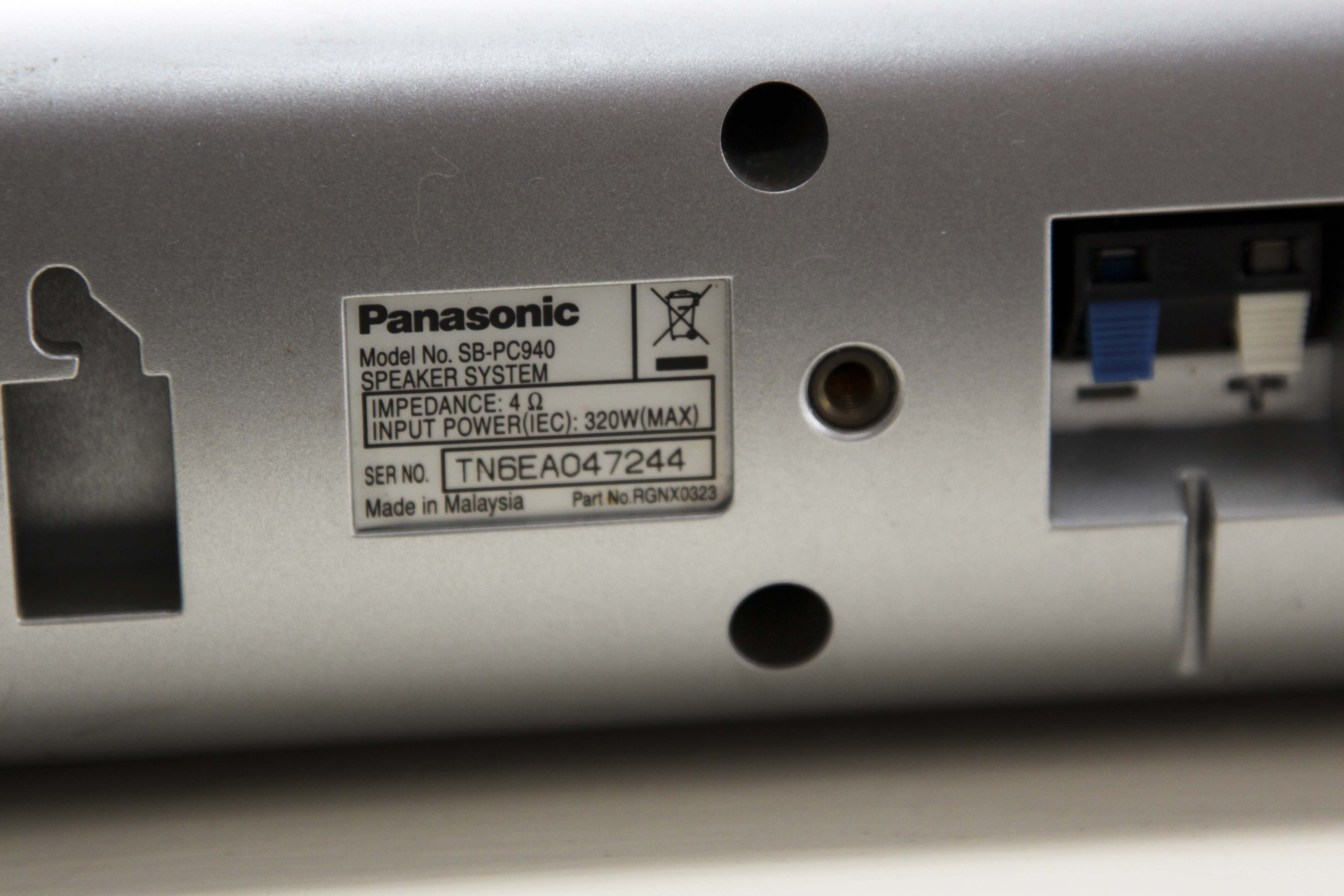 Panasonic Viera Plasma Television and Theatre System