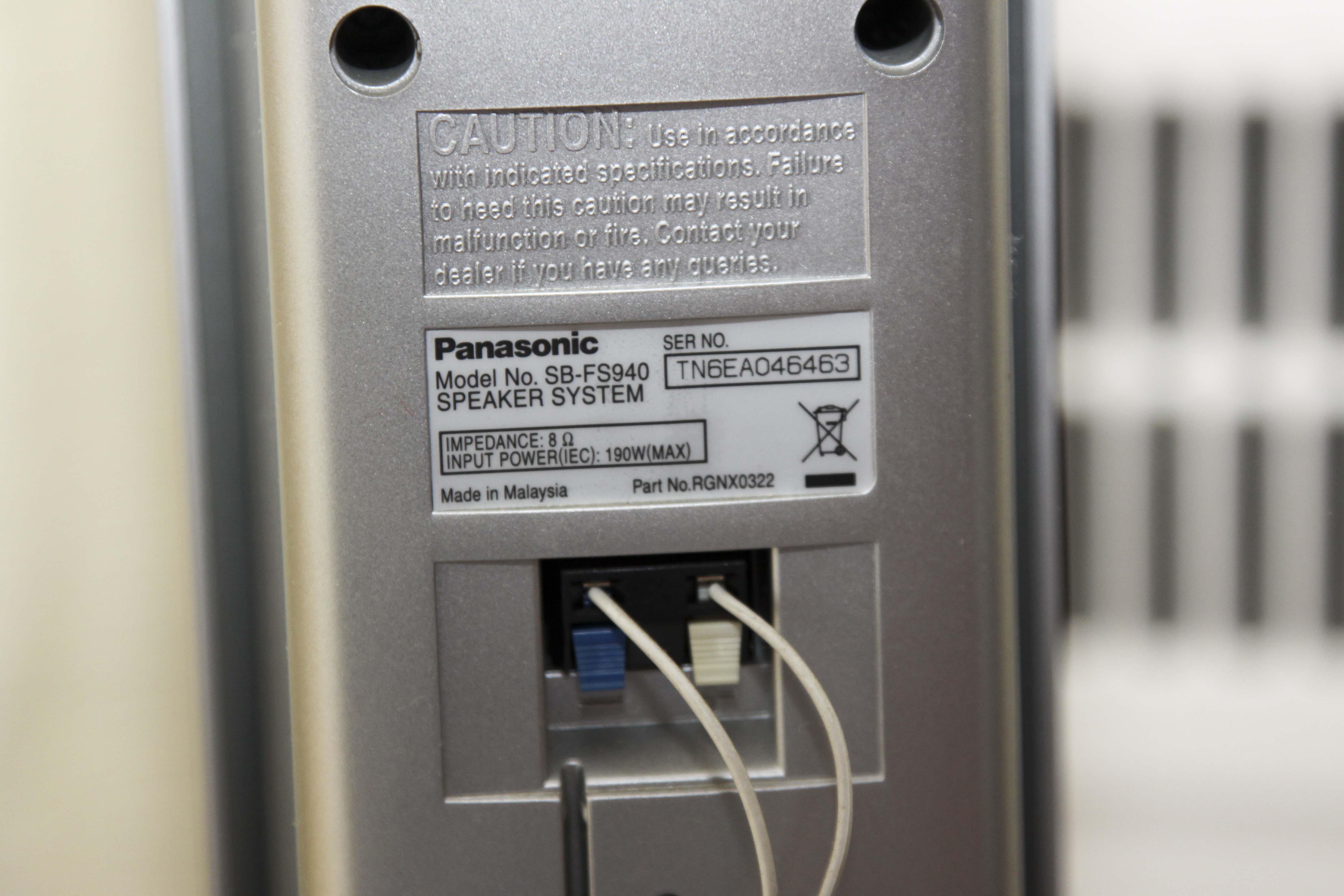 Panasonic Viera Plasma Television and Theatre System