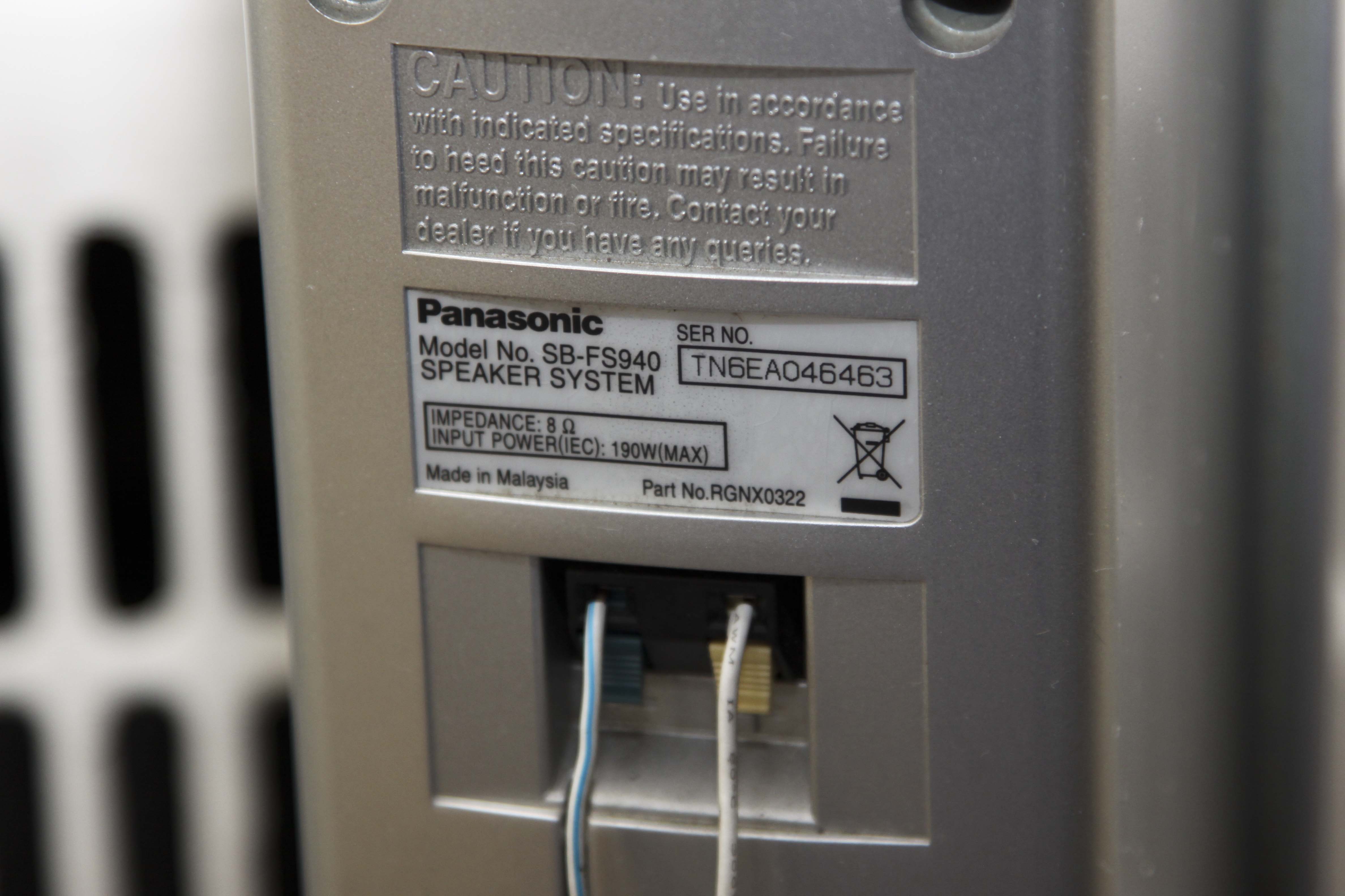 Panasonic Viera Plasma Television and Theatre System