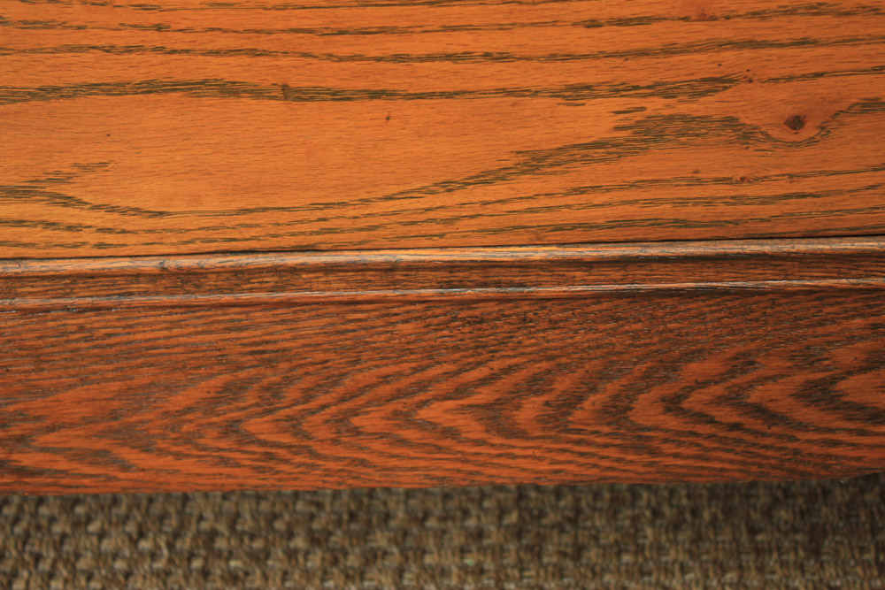 Antique Late Victorian Oak Dresser & Mirror