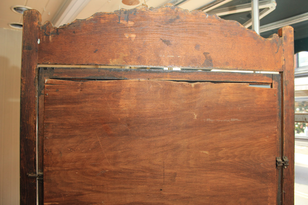 Antique Late Victorian Oak Dresser & Mirror