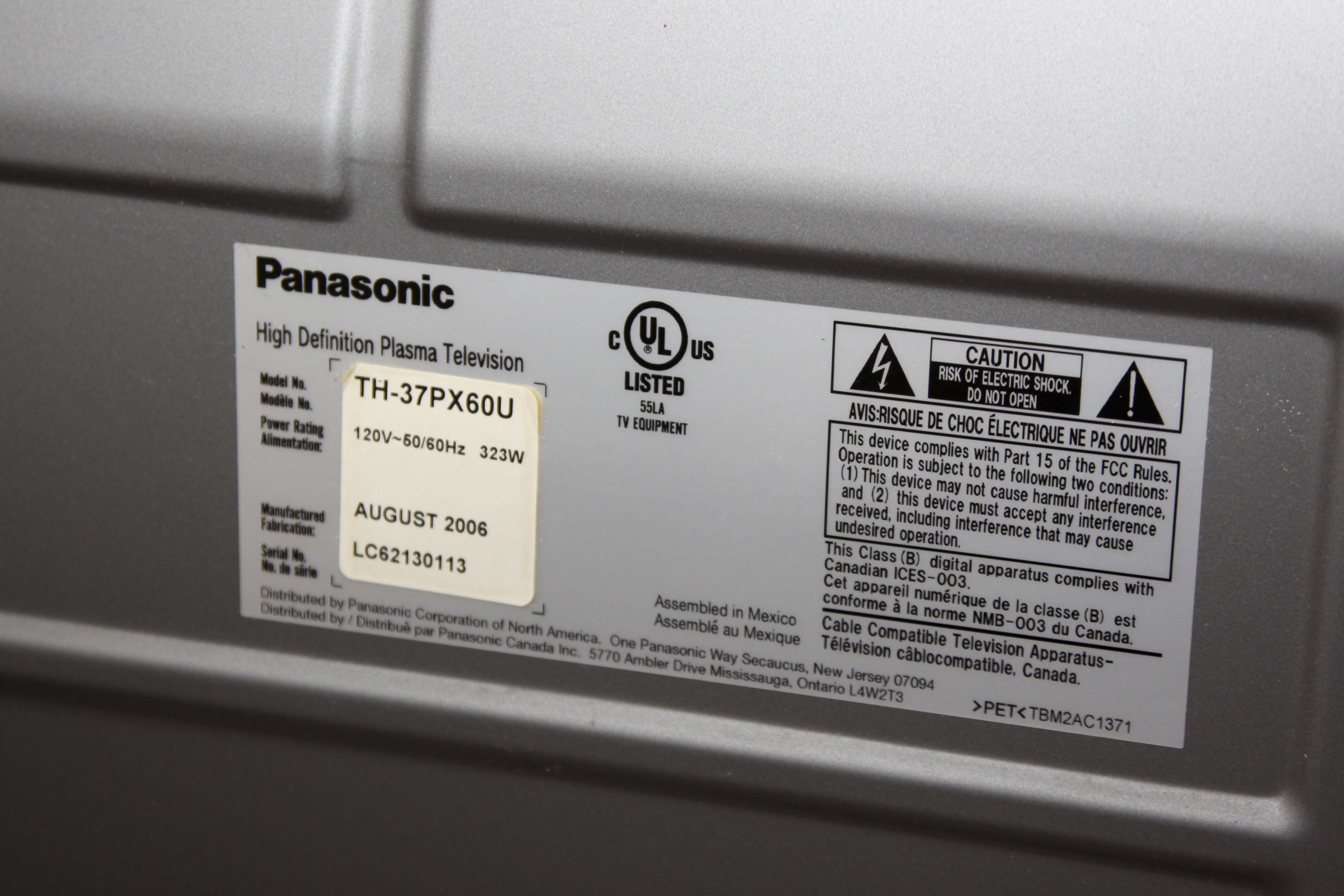 Panasonic Viera Plasma Television and Theatre System