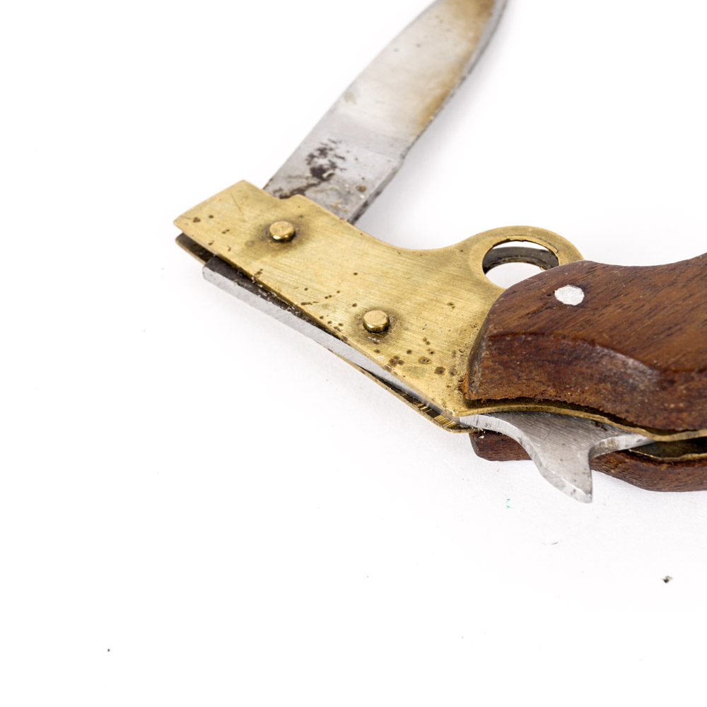Vintage Gun-Shaped Pocket Knife