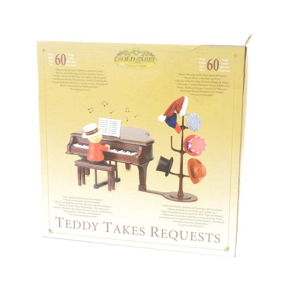 "Teddy Takes Requests" Animated Toy Piano