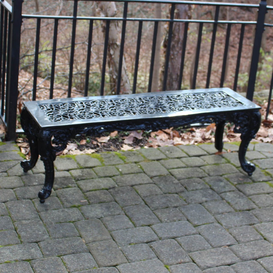 Wrought Iron Garden Bench