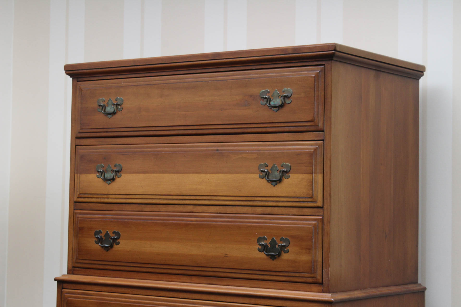 Vintage Cherry Wood Dresser by Davis Cabinet Company
