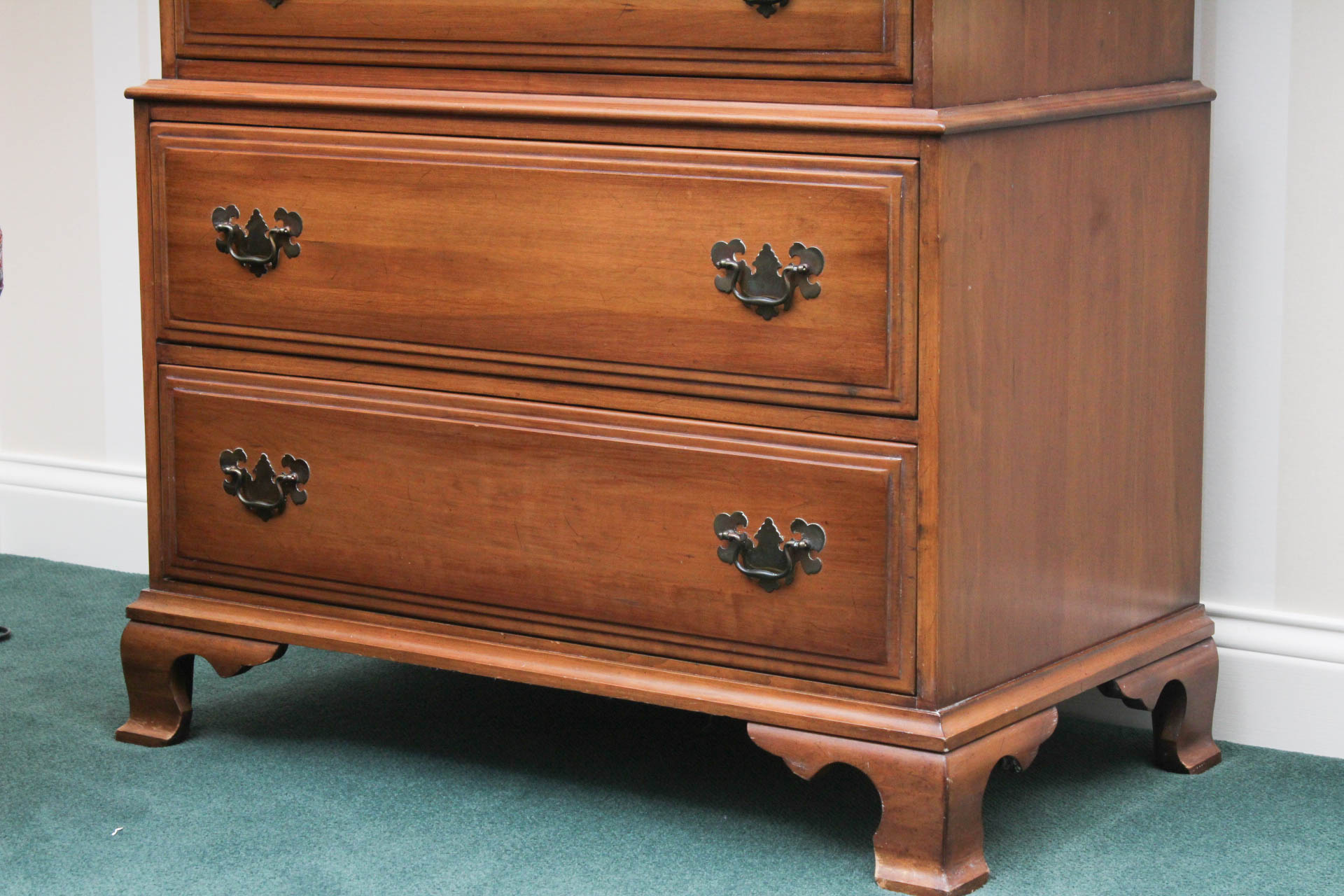 Vintage Cherry Wood Dresser by Davis Cabinet Company