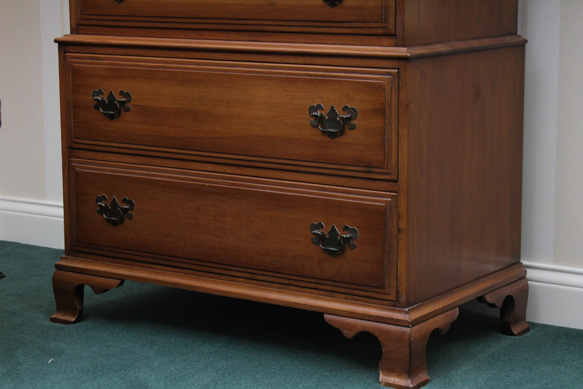 Vintage Cherry Wood Dresser by Davis Cabinet Company