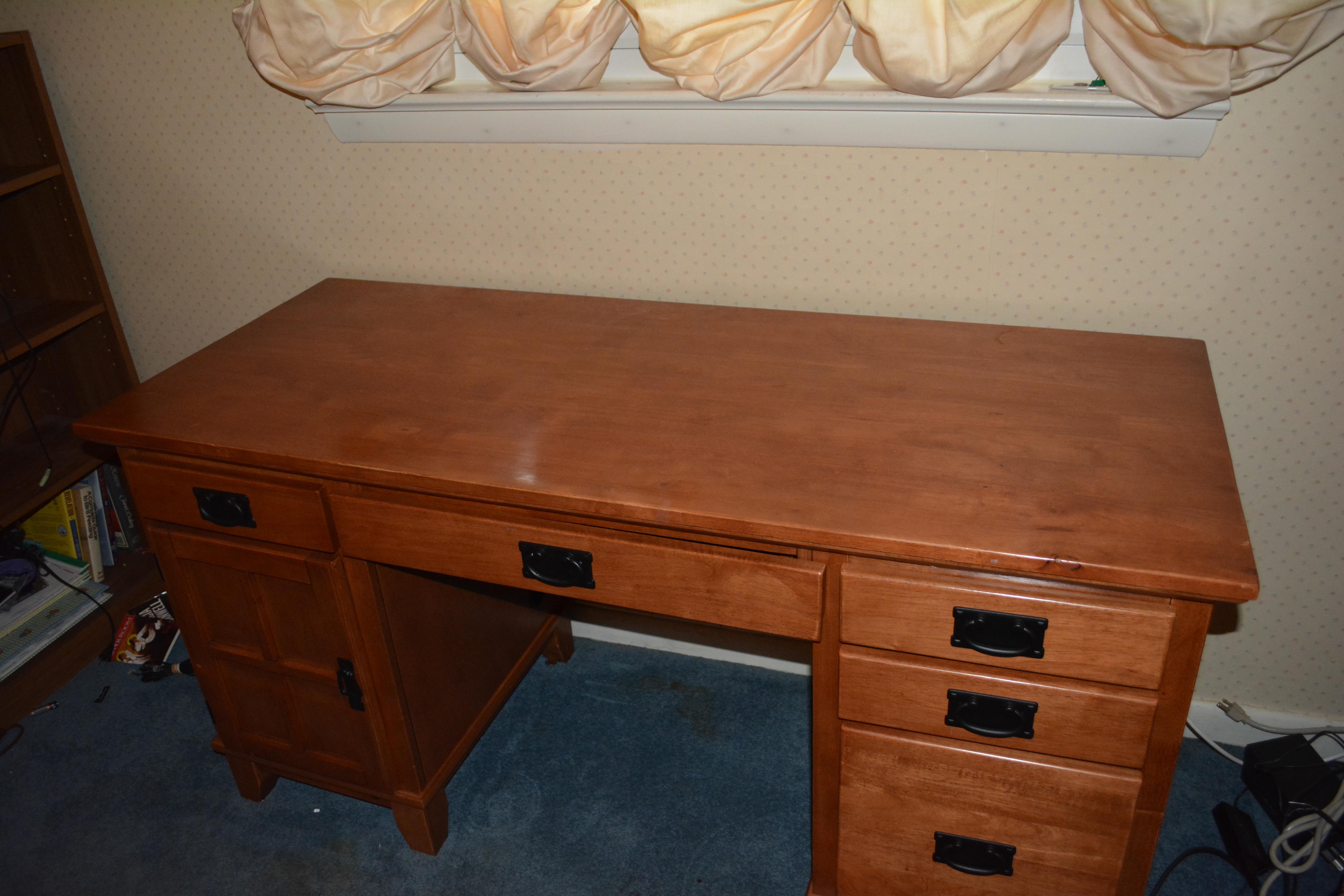 Mission Style Computer Desk