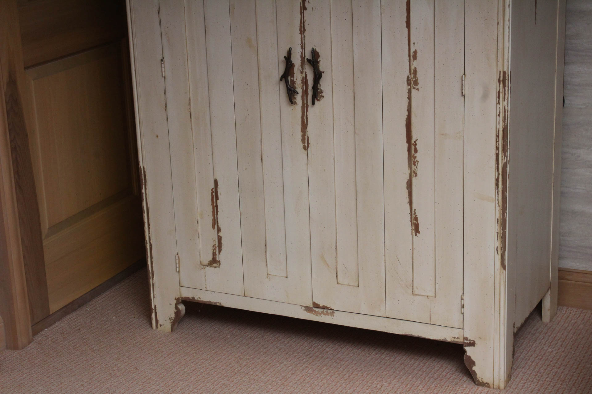 Romweber Distressed Wooden Entertainment Armoire