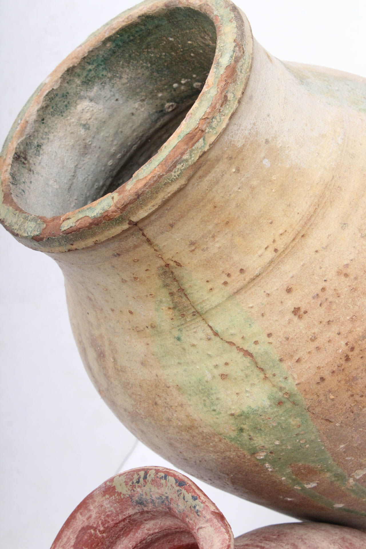 Antiqued Hand-Thrown Clay Vessels
