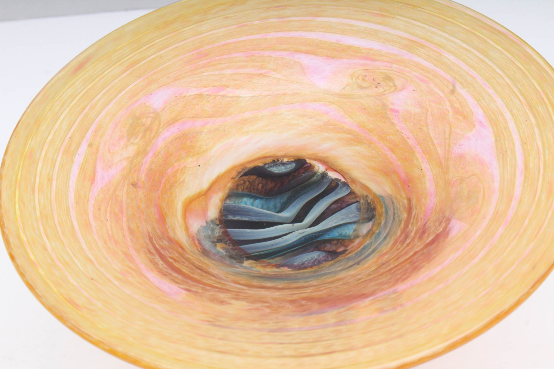 Henry Levine Art Glass Compote