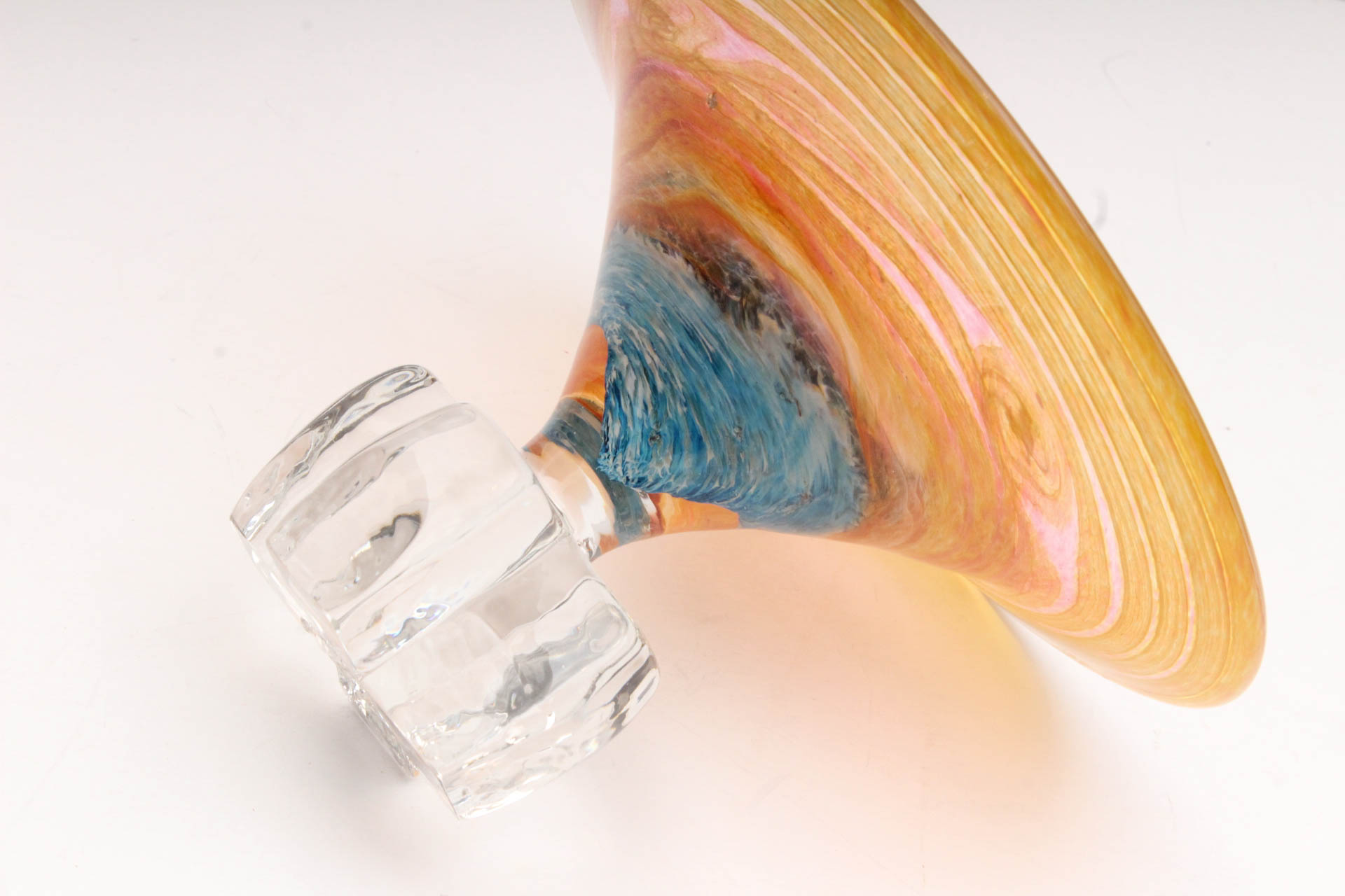 Henry Levine Art Glass Compote