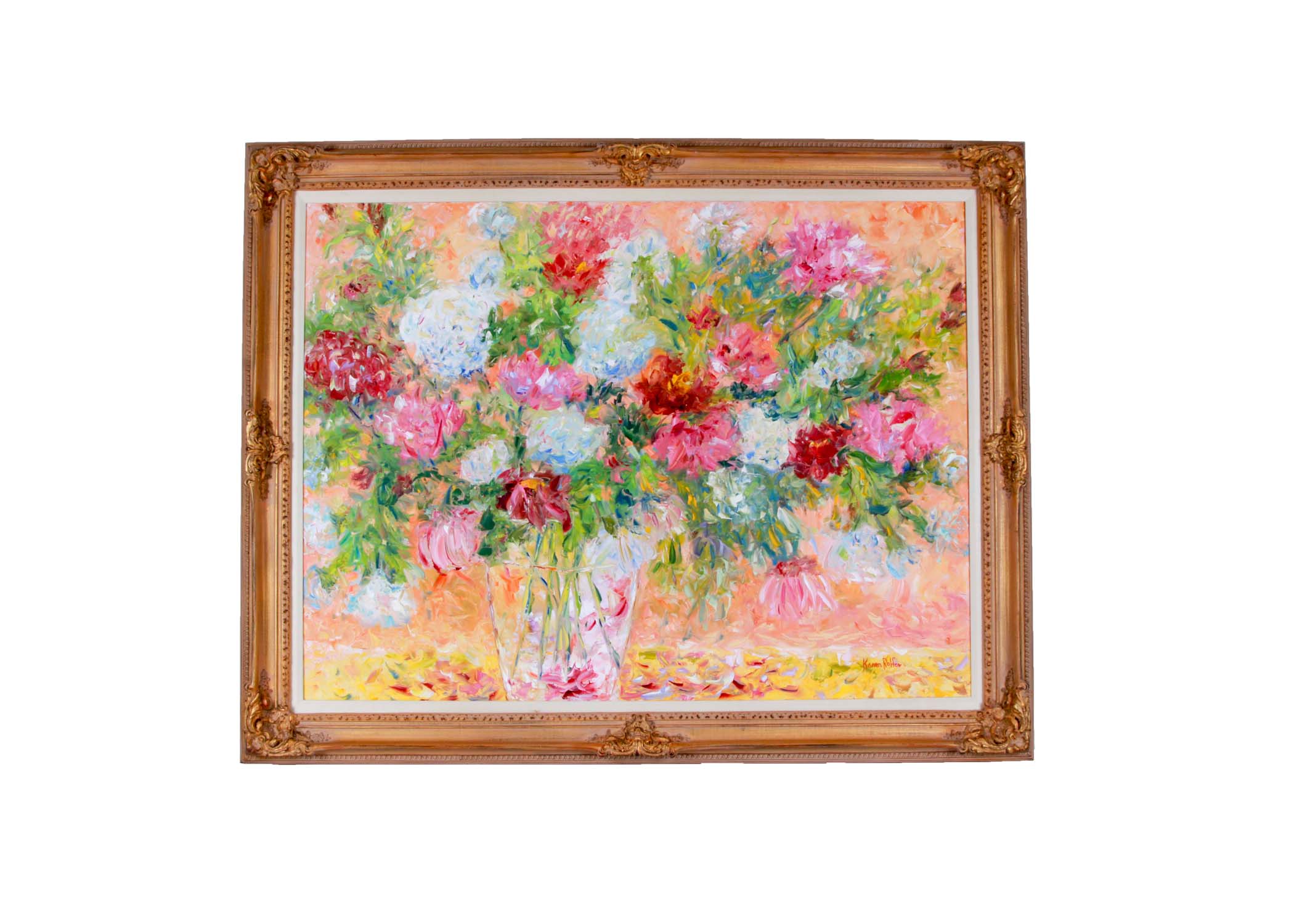 Karen Rolfes Signed Original Oil Painting "Happiness Is"