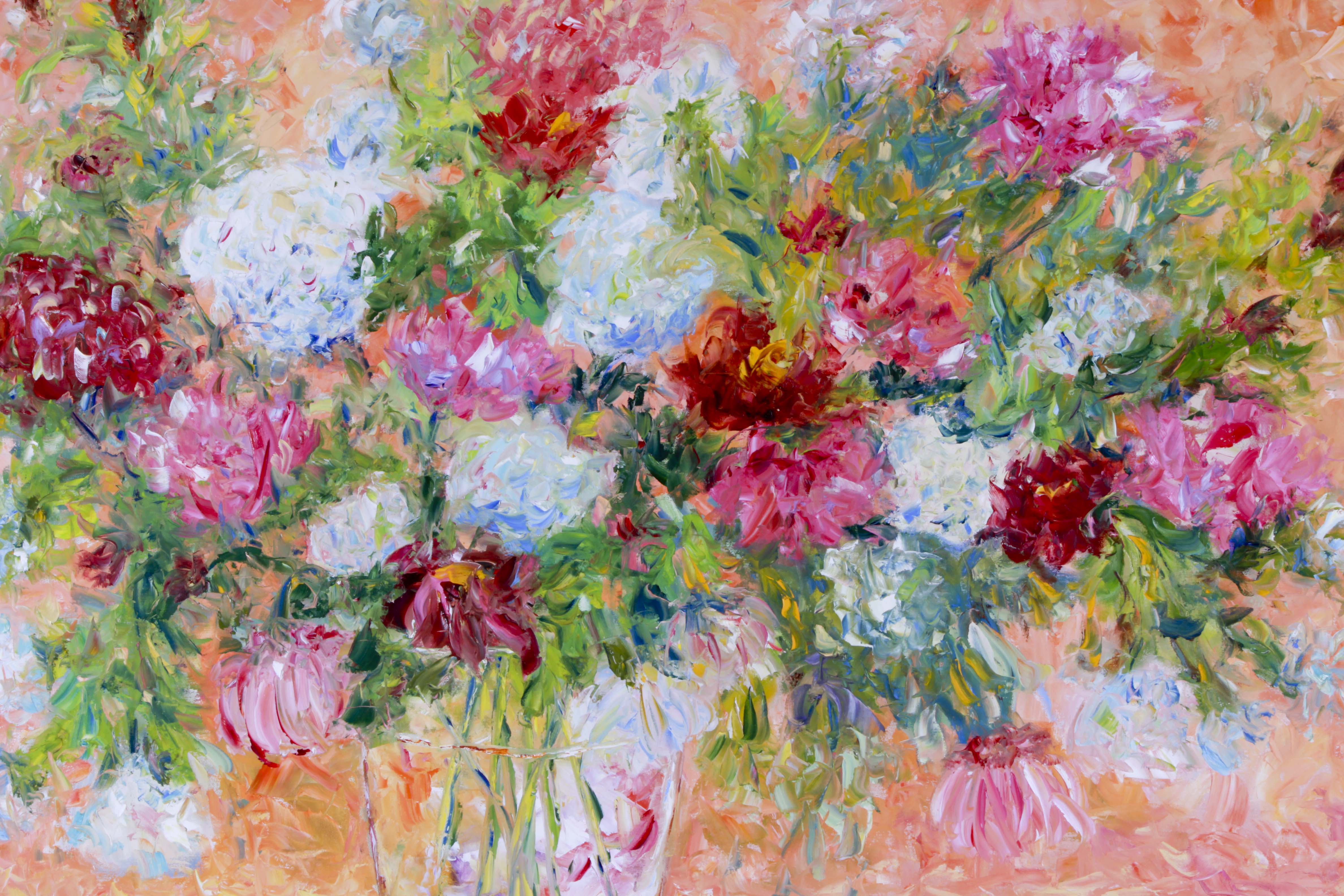 Karen Rolfes Signed Original Oil Painting "Happiness Is"