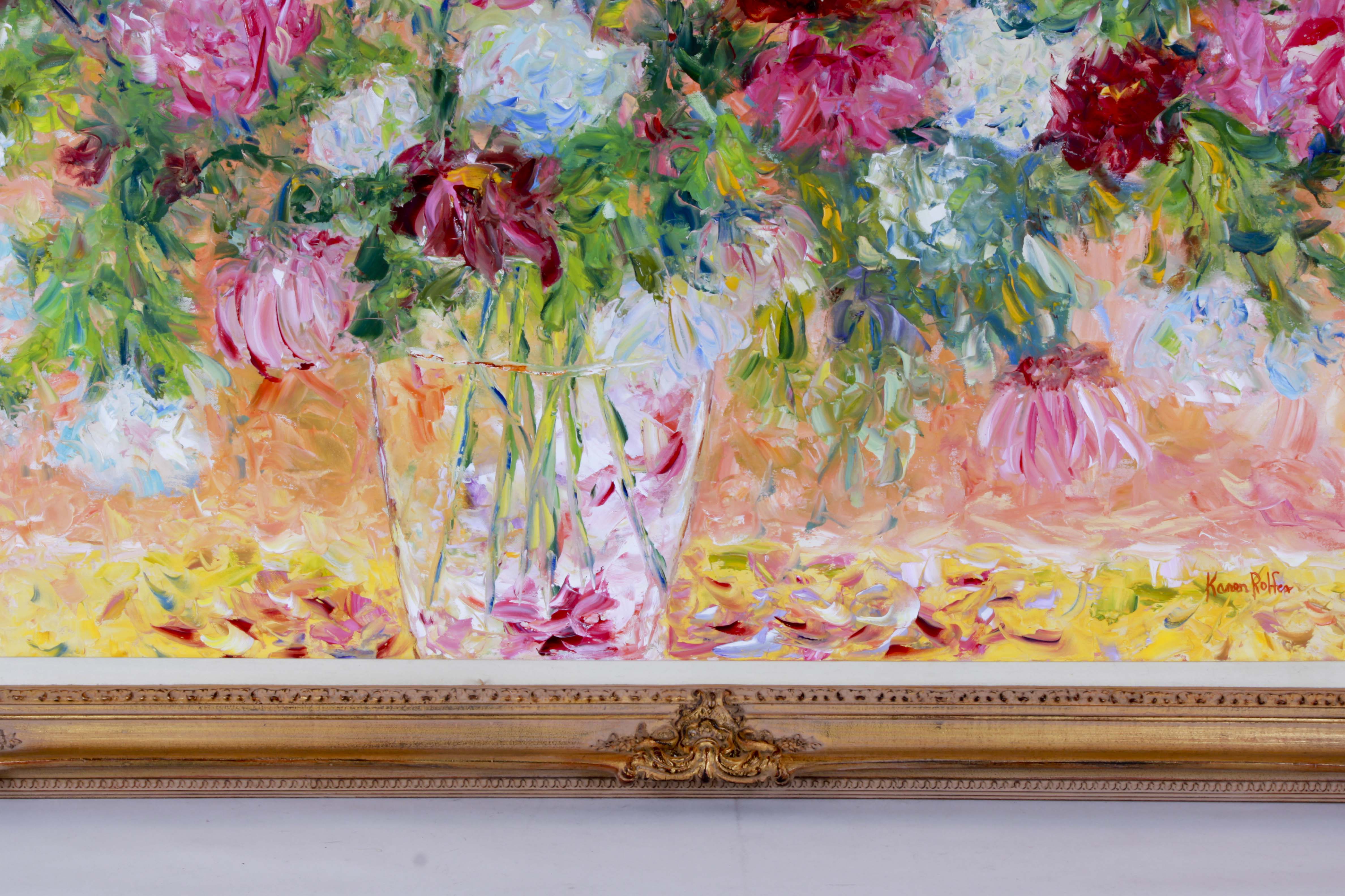 Karen Rolfes Signed Original Oil Painting "Happiness Is"