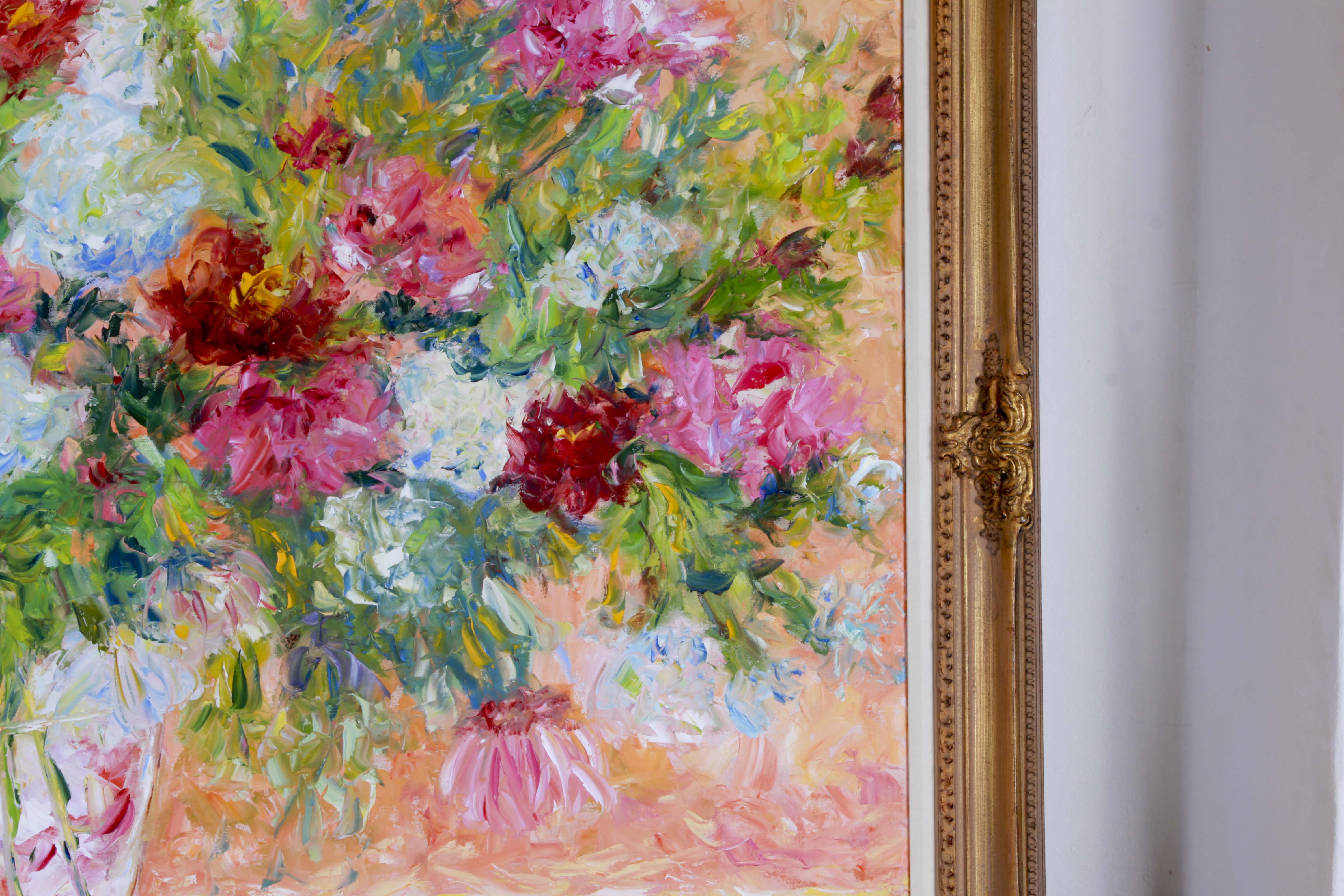 Karen Rolfes Signed Original Oil Painting "Happiness Is"