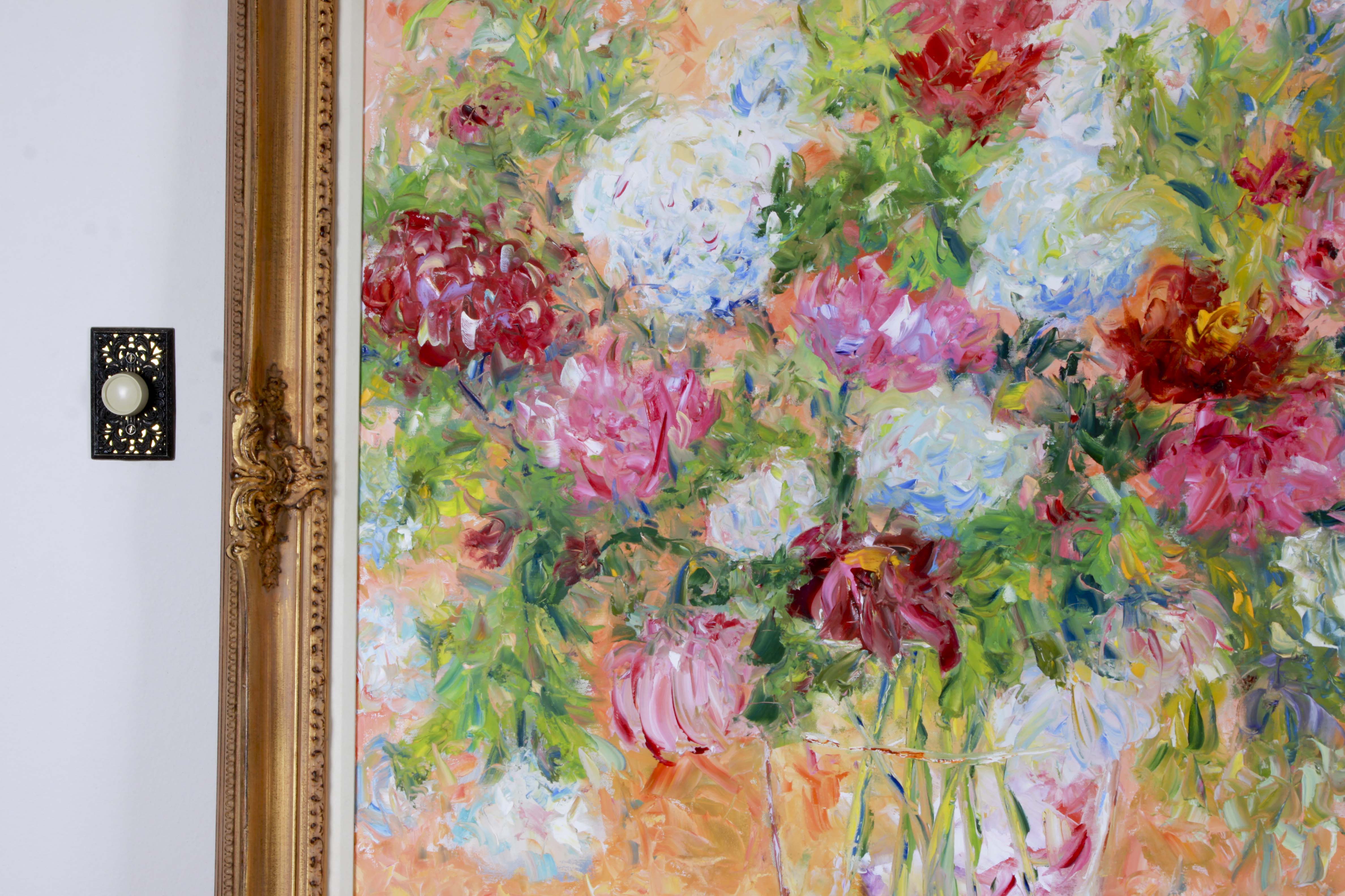 Karen Rolfes Signed Original Oil Painting "Happiness Is"