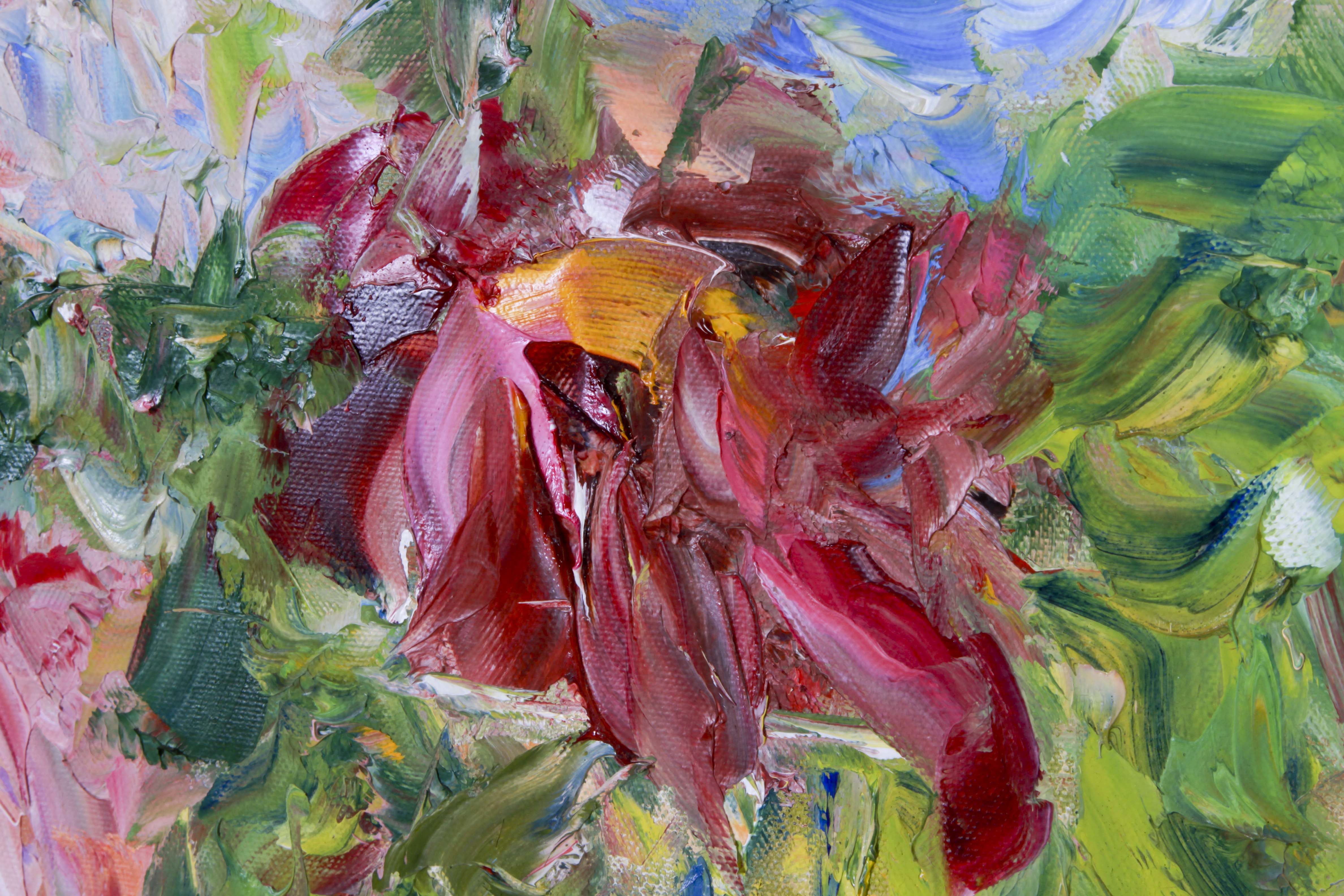 Karen Rolfes Signed Original Oil Painting "Happiness Is"