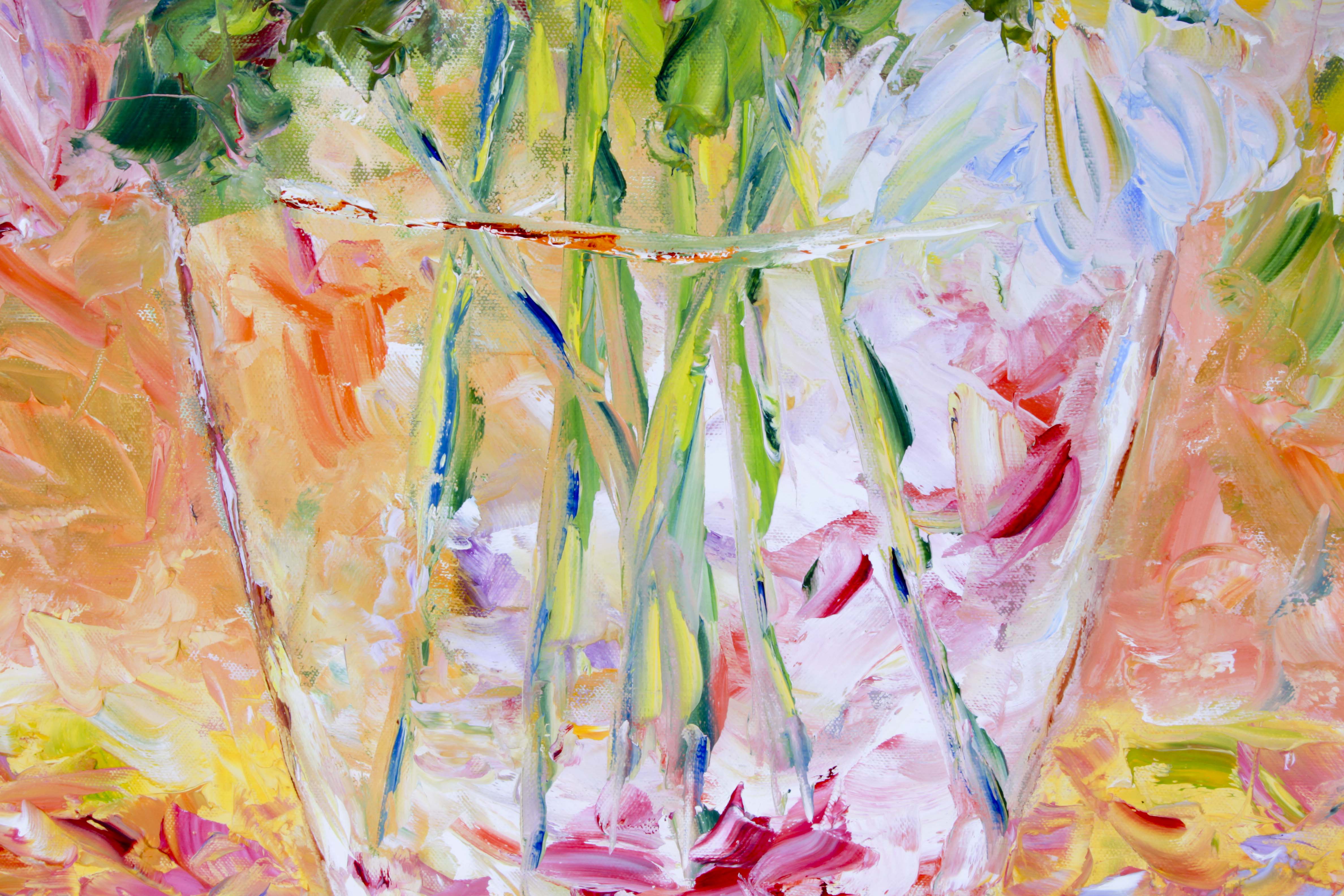 Karen Rolfes Signed Original Oil Painting "Happiness Is"