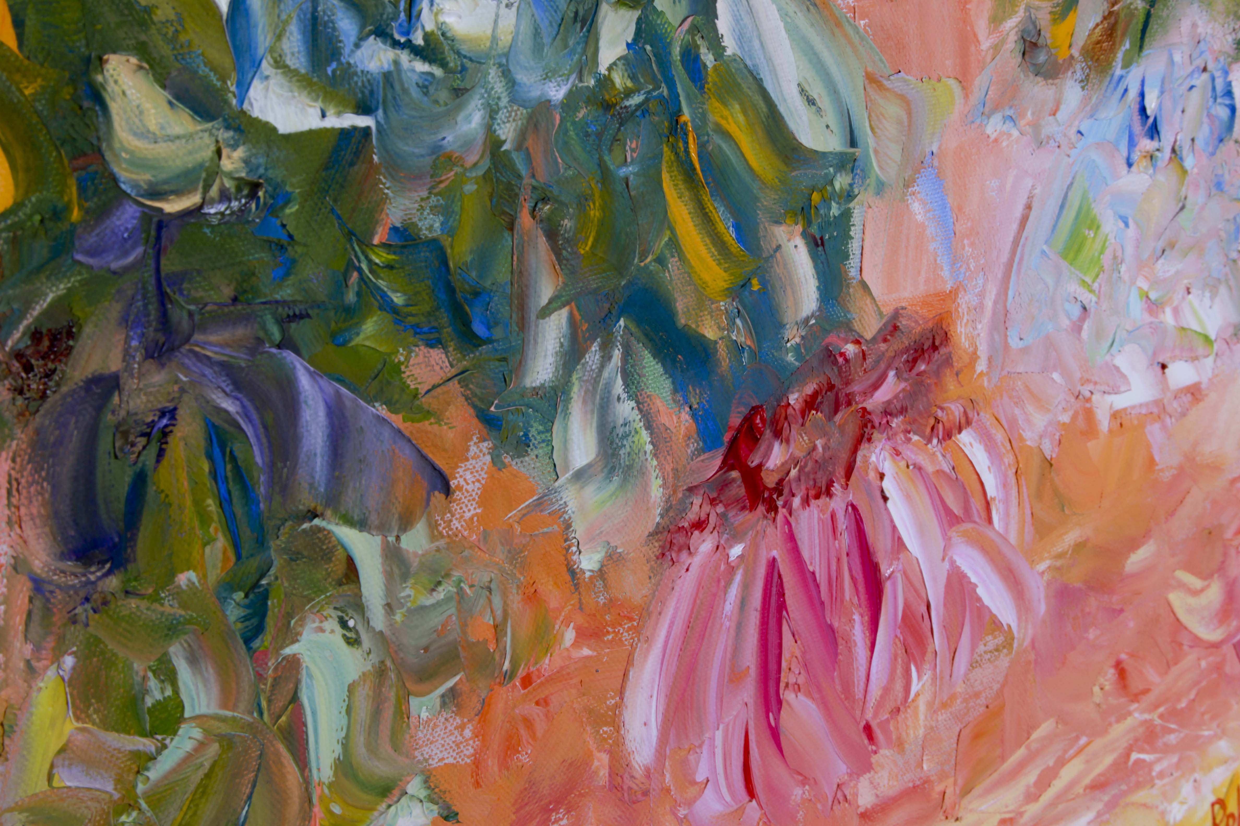 Karen Rolfes Signed Original Oil Painting "Happiness Is"