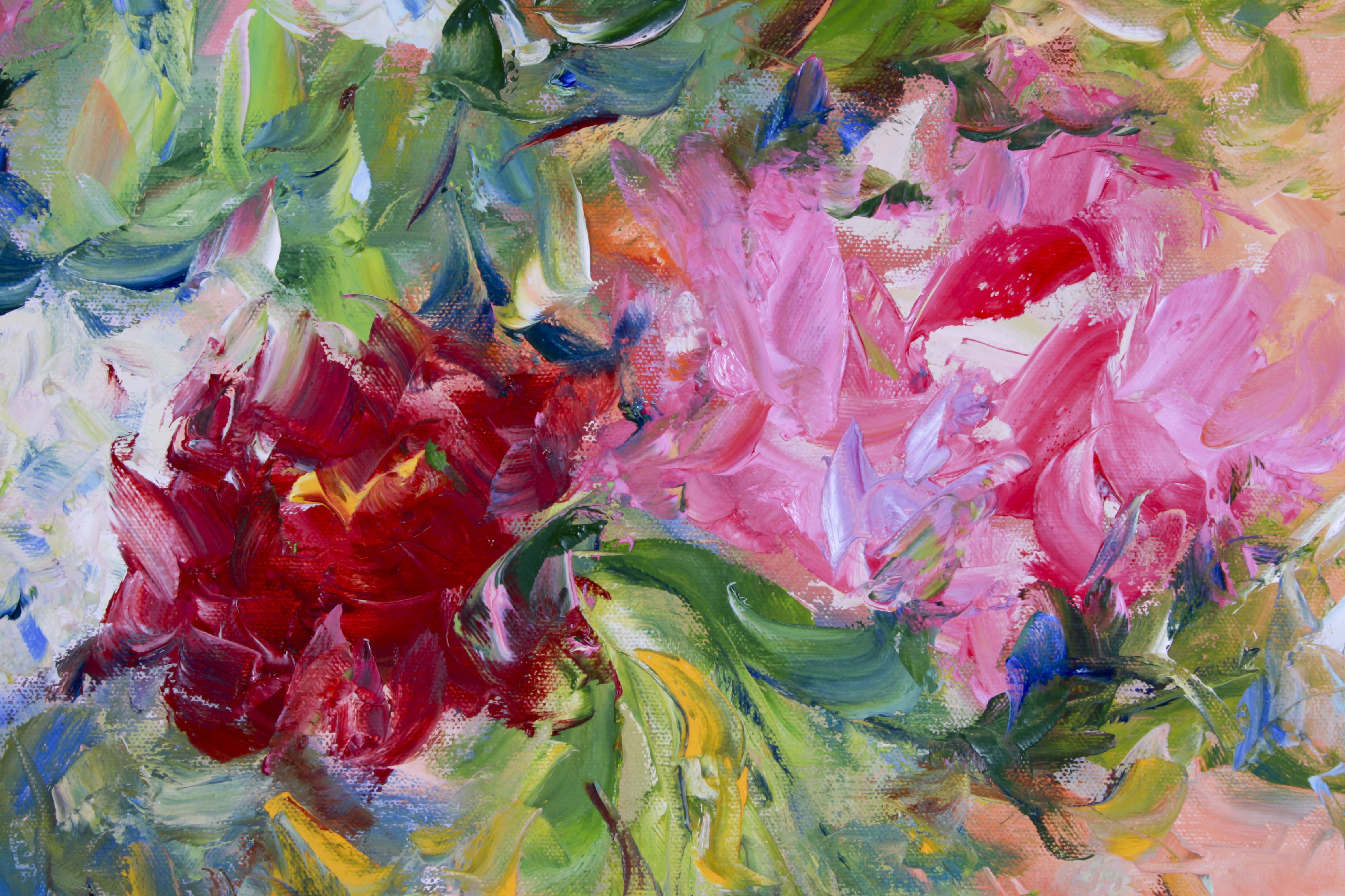 Karen Rolfes Signed Original Oil Painting "Happiness Is"