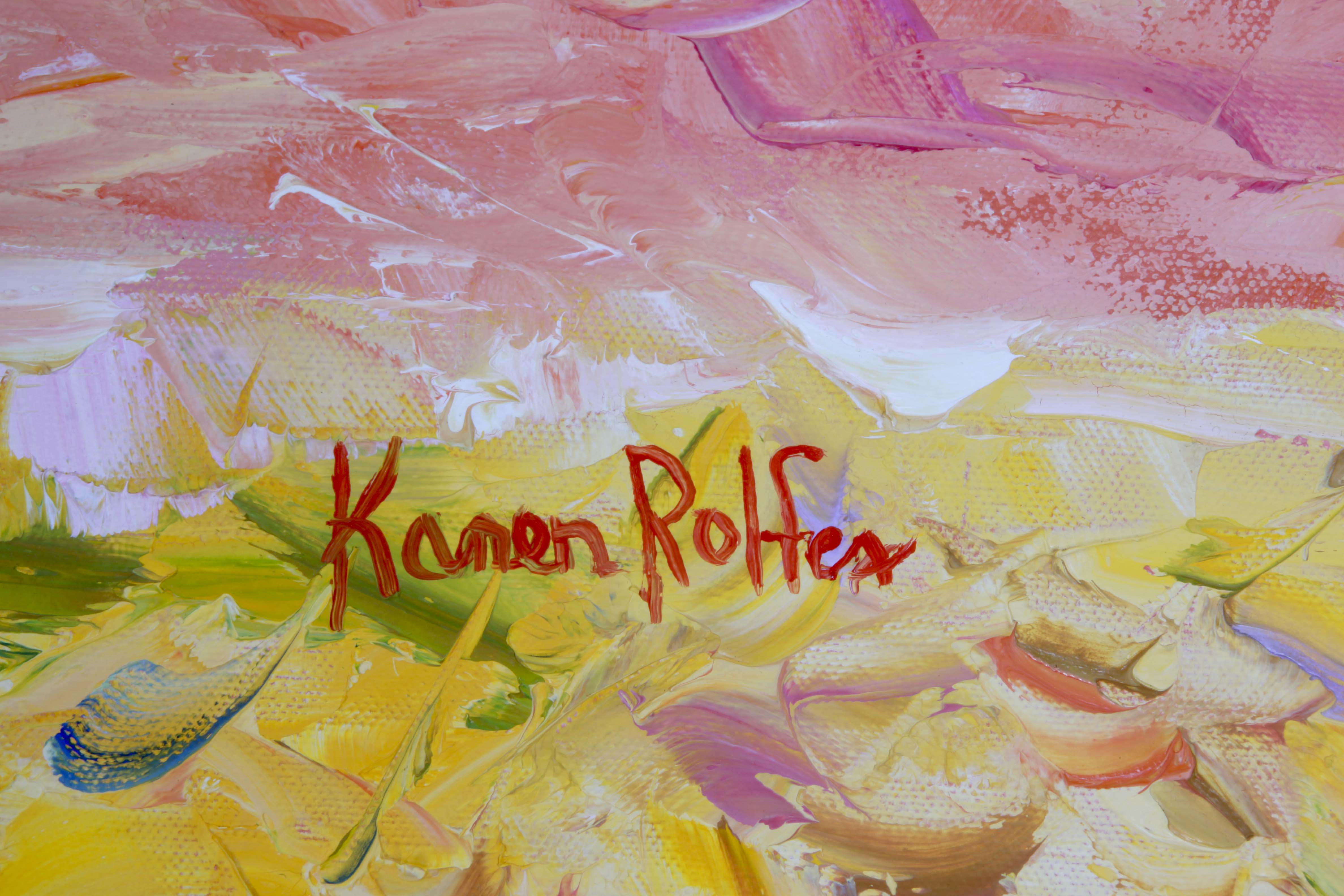 Karen Rolfes Signed Original Oil Painting "Happiness Is"