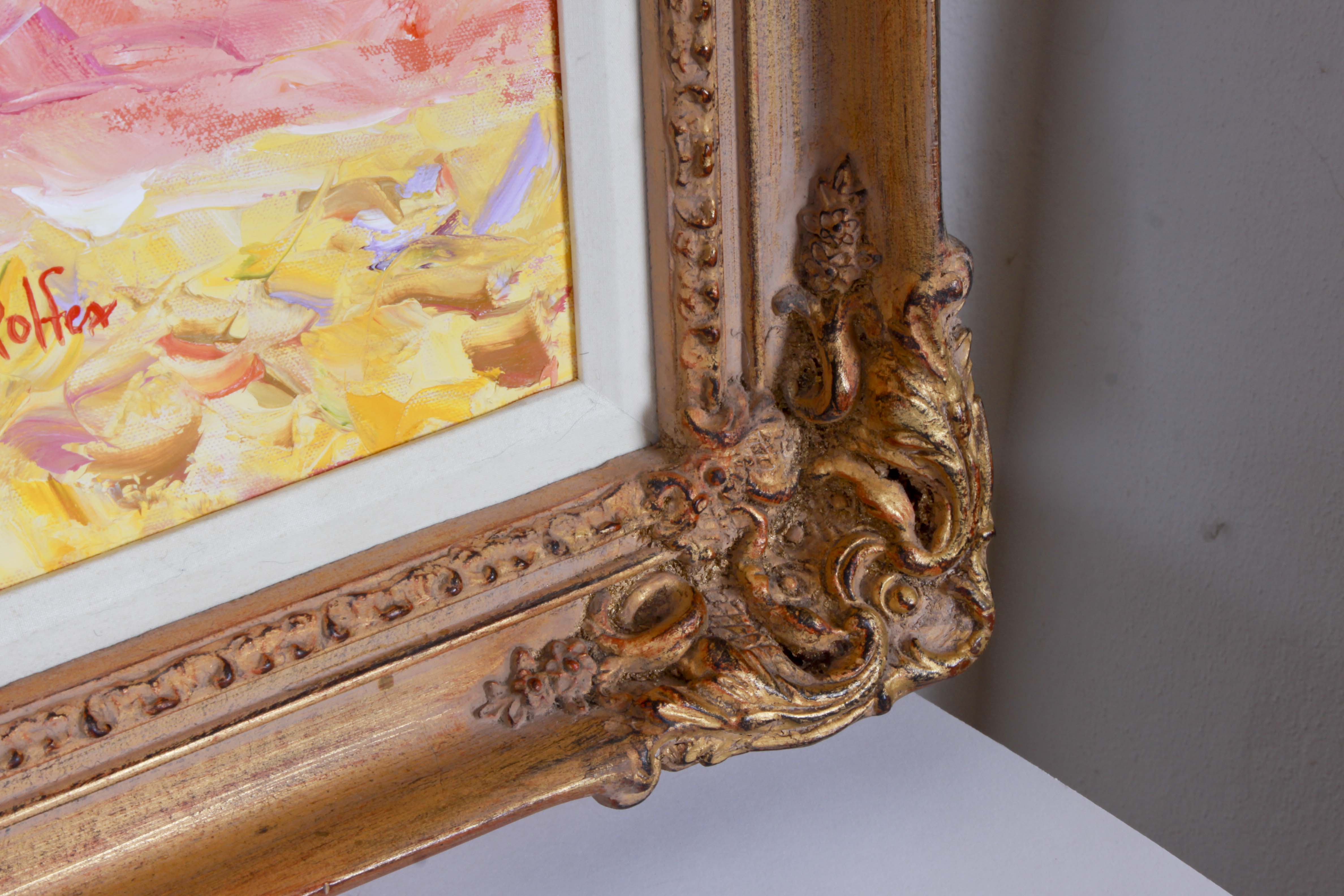 Karen Rolfes Signed Original Oil Painting "Happiness Is"