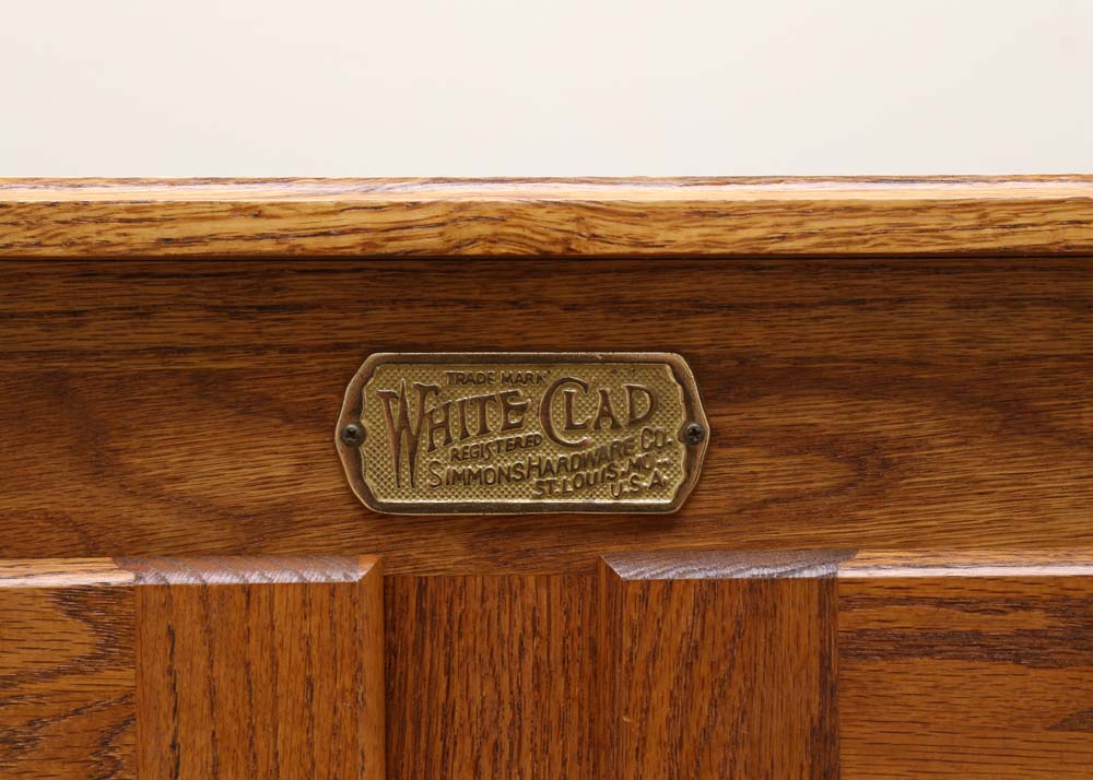 Oak Ice Box Style Cabinet by White Clad
