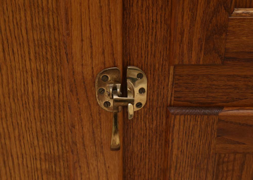 Oak Ice Box Style Cabinet by White Clad