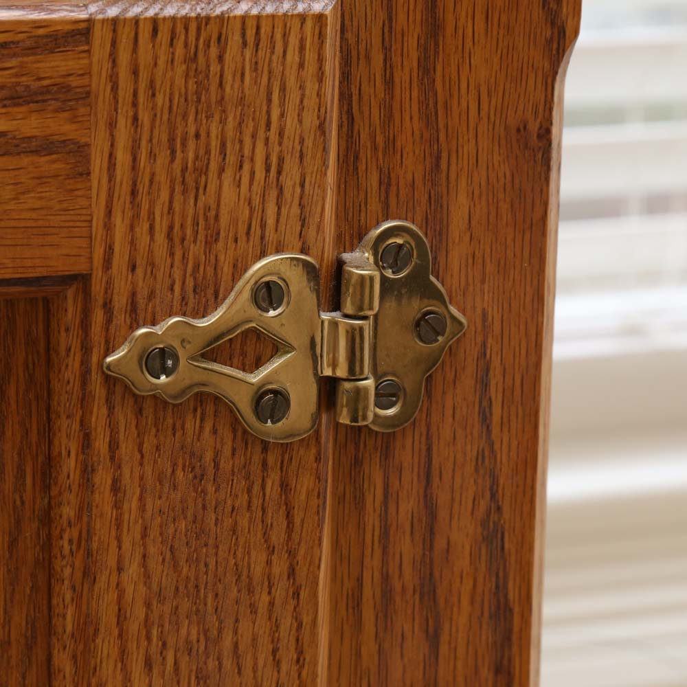 Oak Ice Box Style Cabinet by White Clad