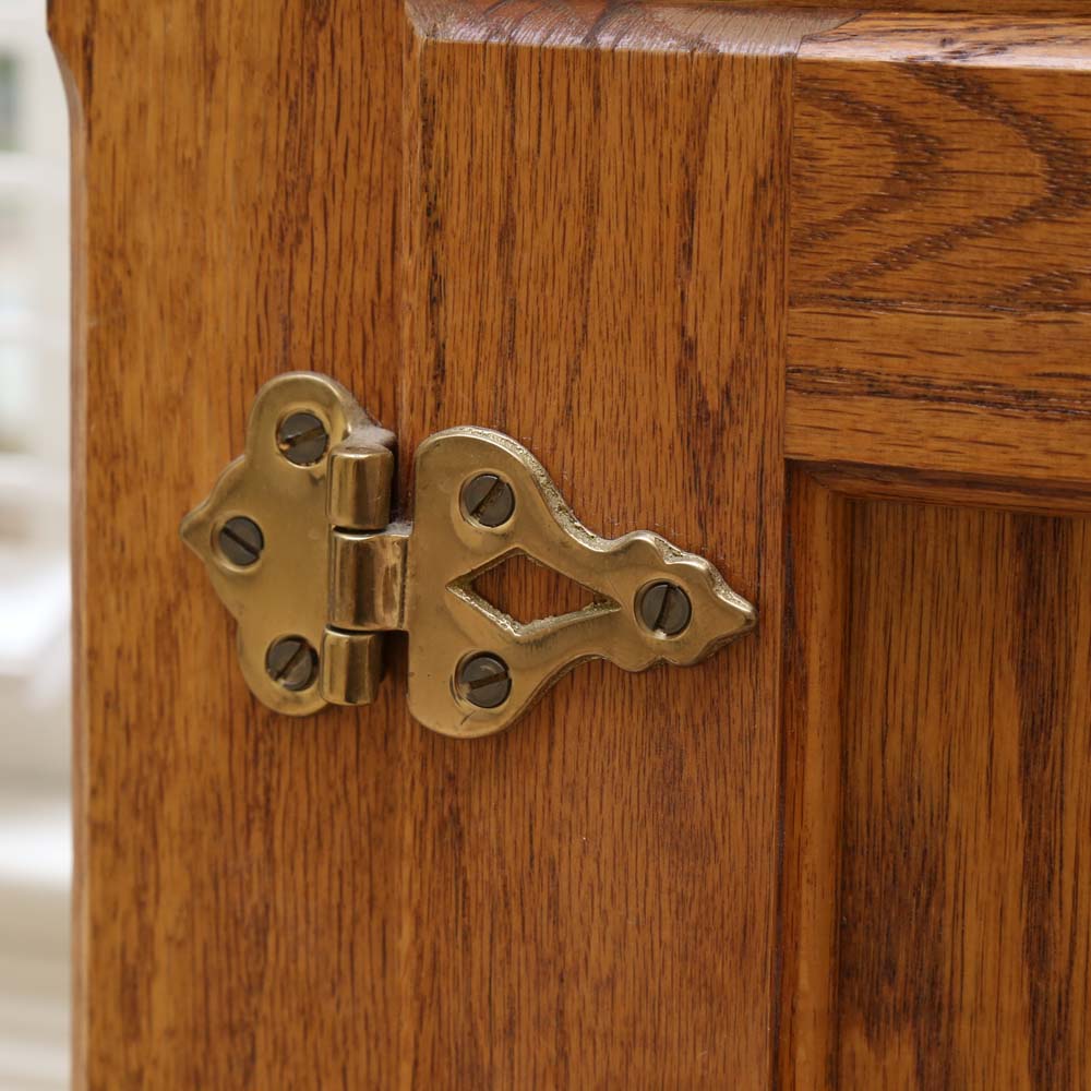 Oak Ice Box Style Cabinet by White Clad
