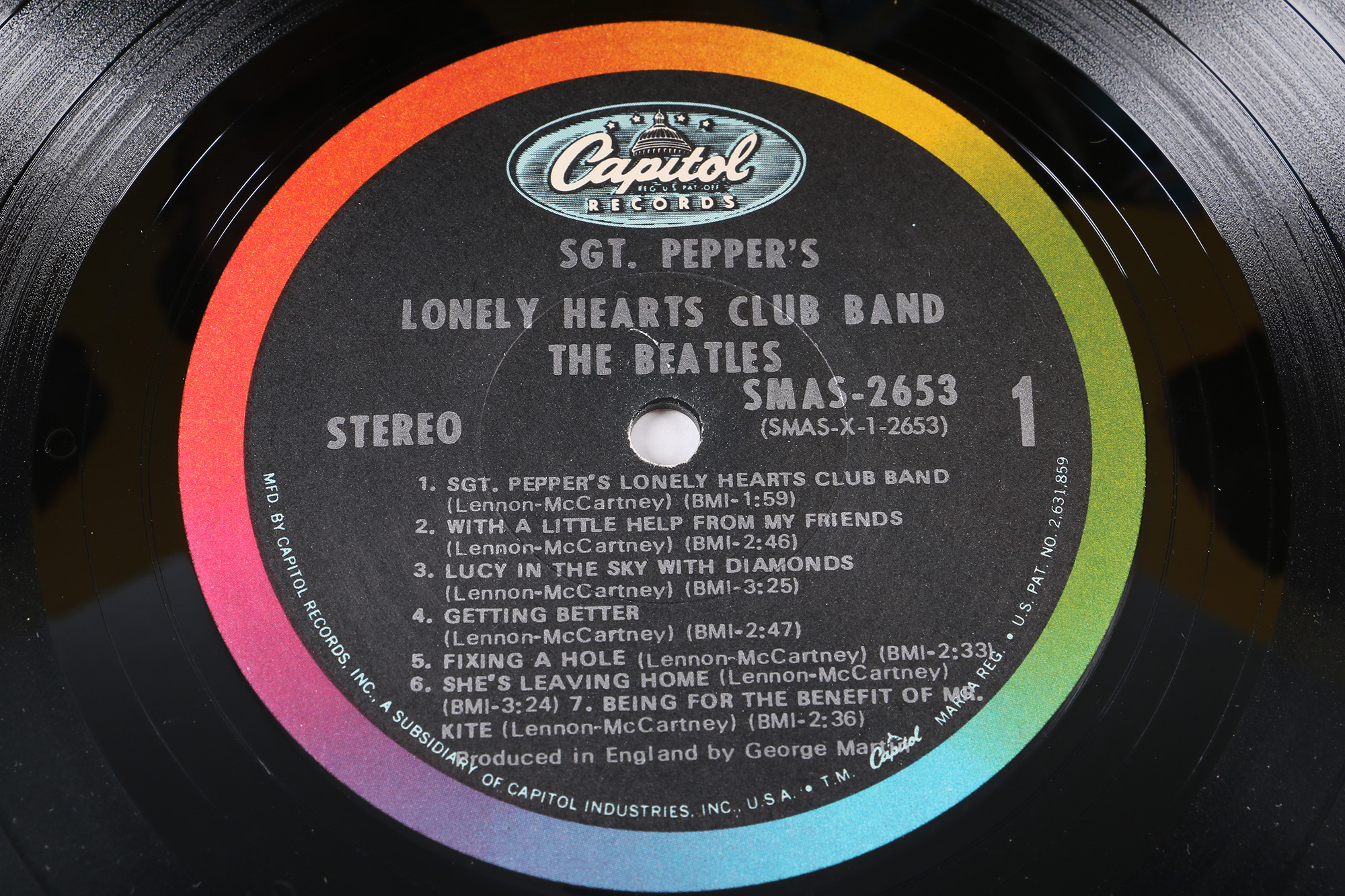 The Beatles "Sgt. Pepper" Original US Stereo Pressing LP With Inserts