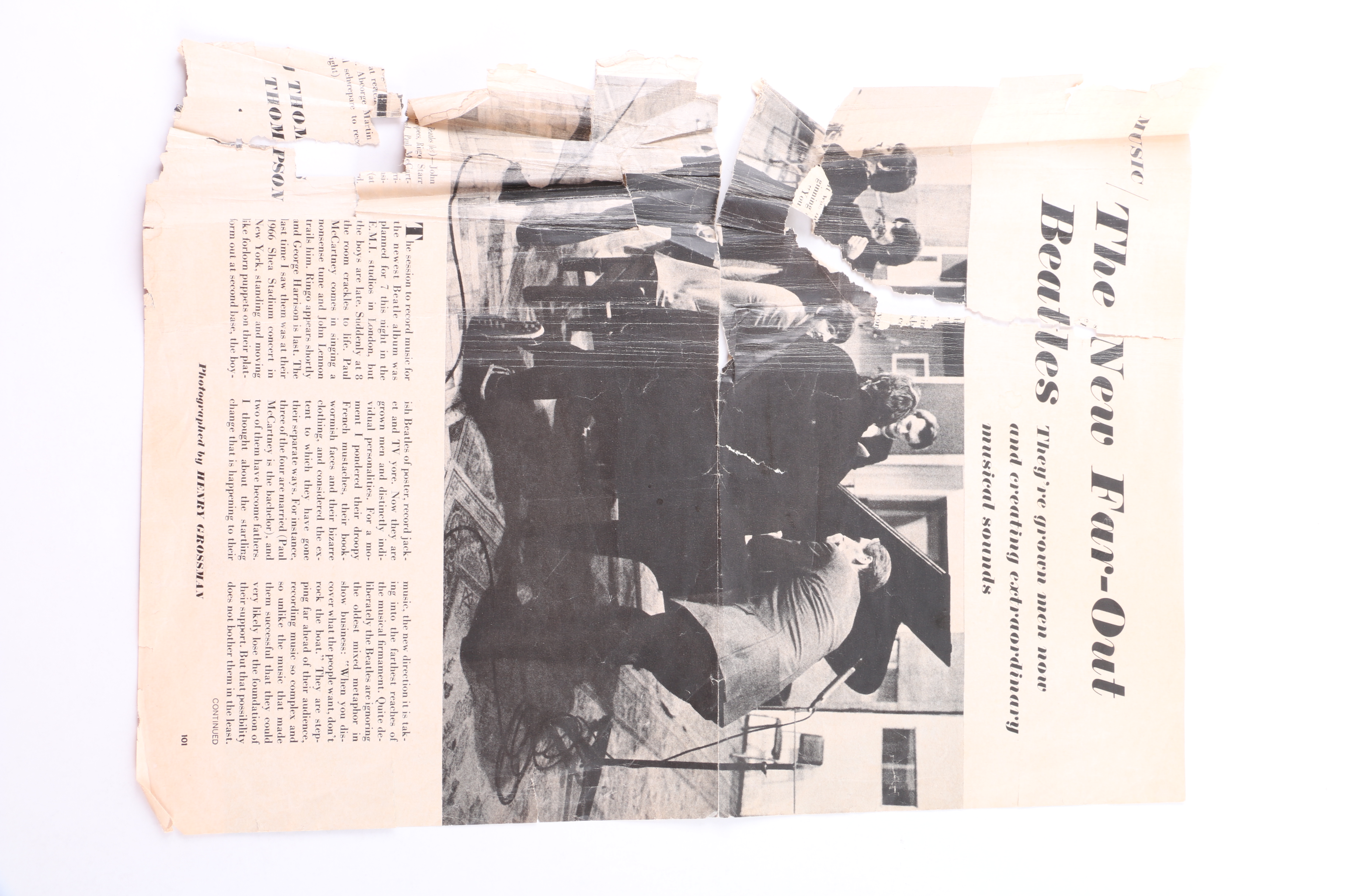 The Beatles "Sgt. Pepper" Original US Stereo Pressing LP With Inserts