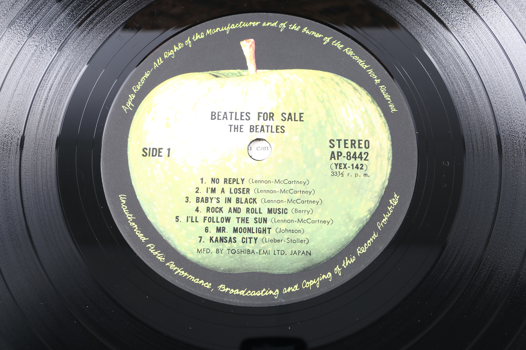 "Beatles For Sale" Japanese Stereo Pressing LP