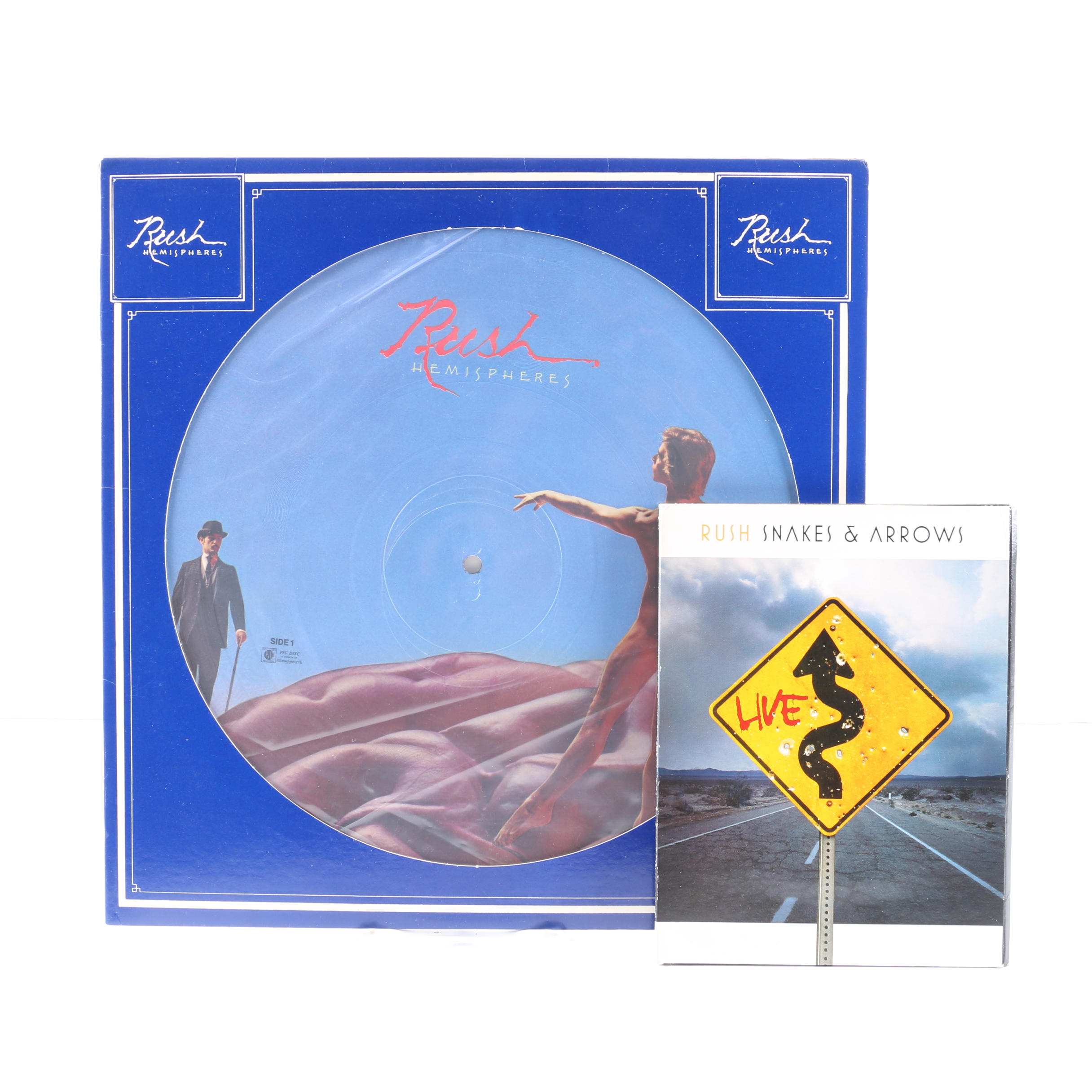 Rush "Hemispheres" Picture Disc with "Snakes & Arrows Live" DVD Set