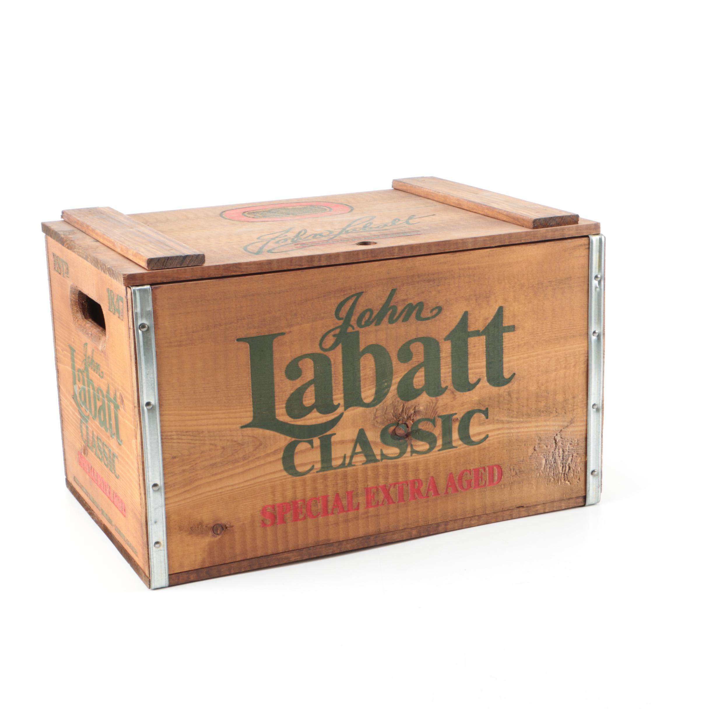Vintage John Labatt Wood Beer Crate