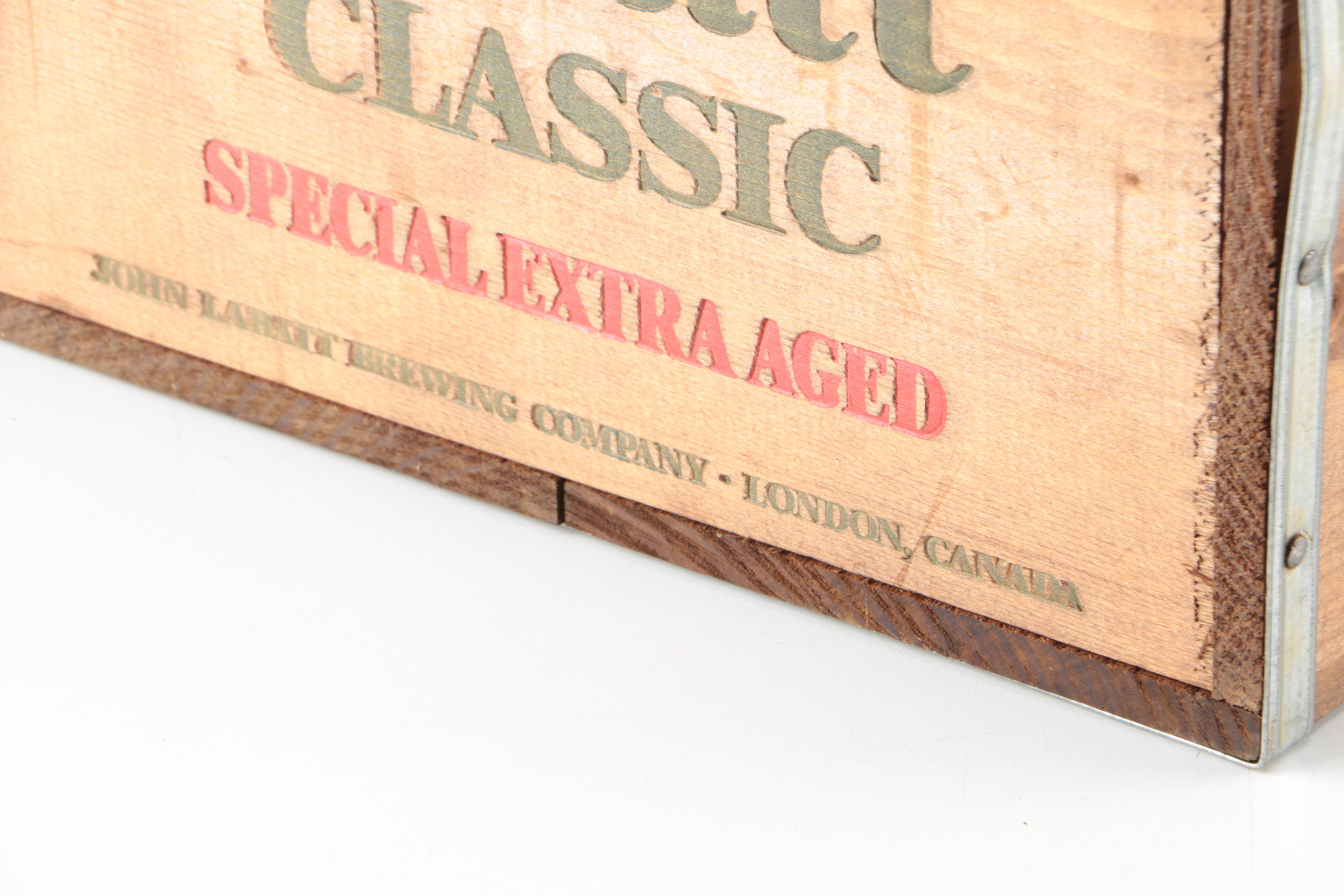 Vintage John Labatt Wood Beer Crate