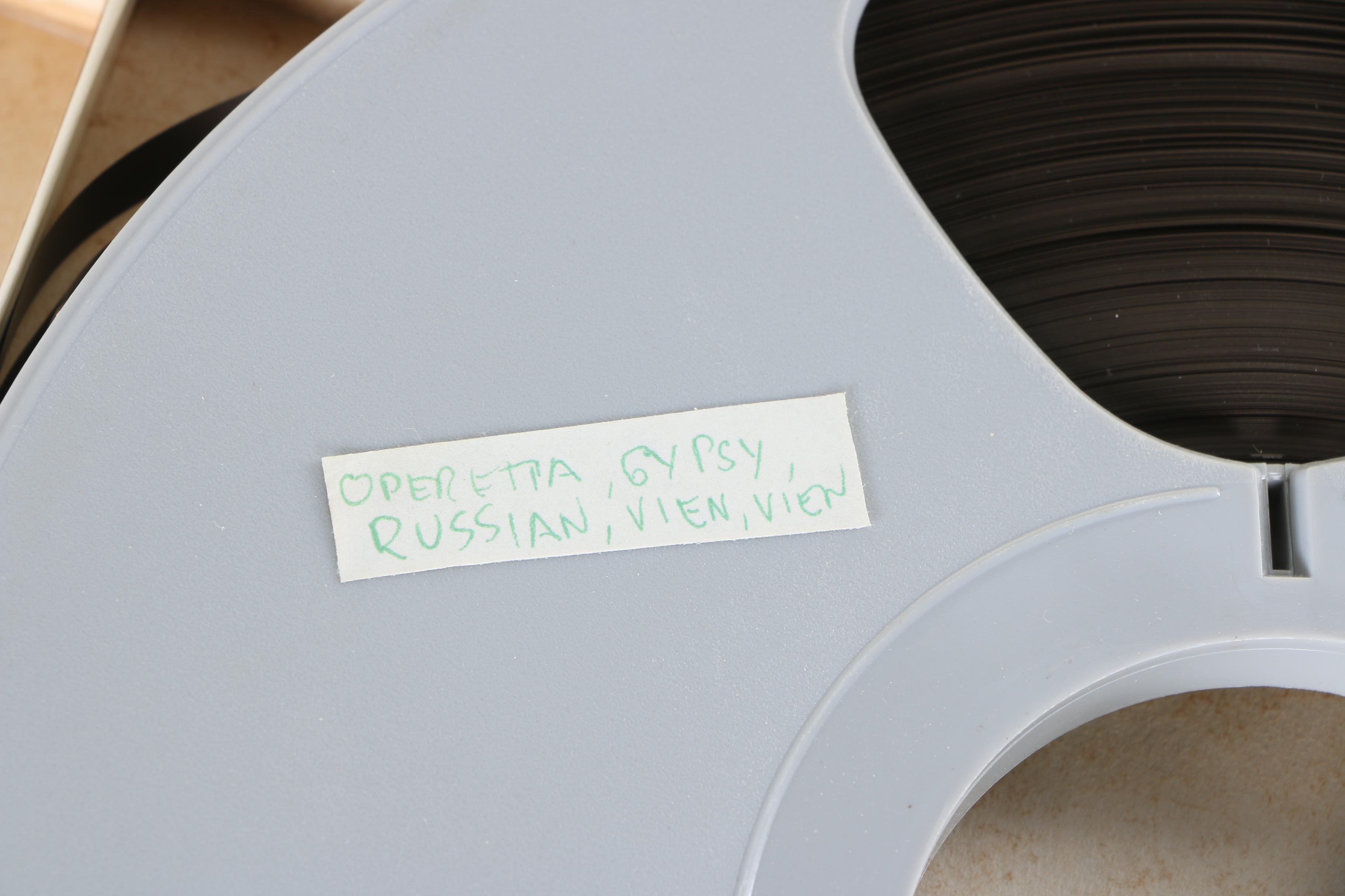 Classical, Irish, and German Music Reel to Reel Assortment