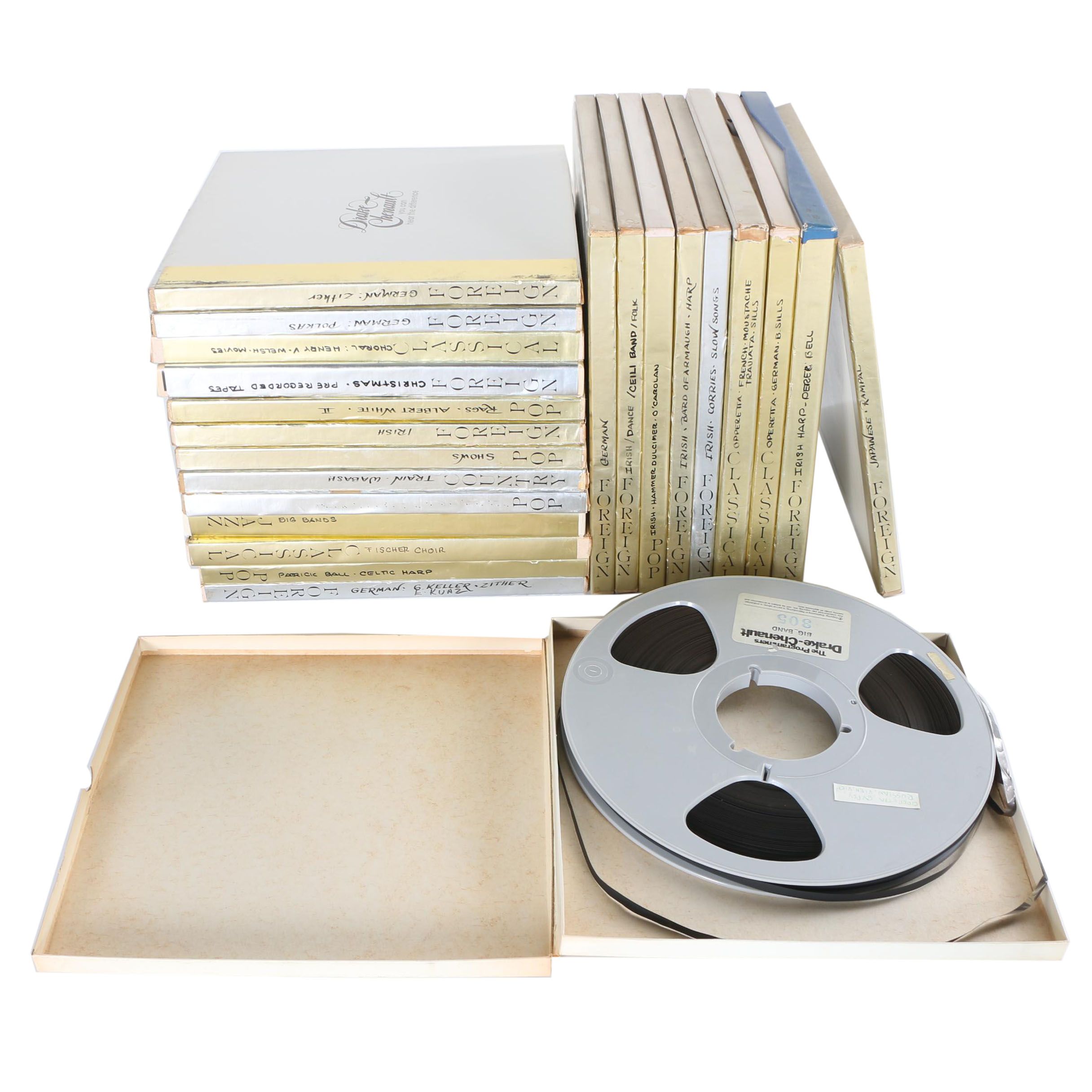 Classical, Irish, and German Music Reel to Reel Assortment