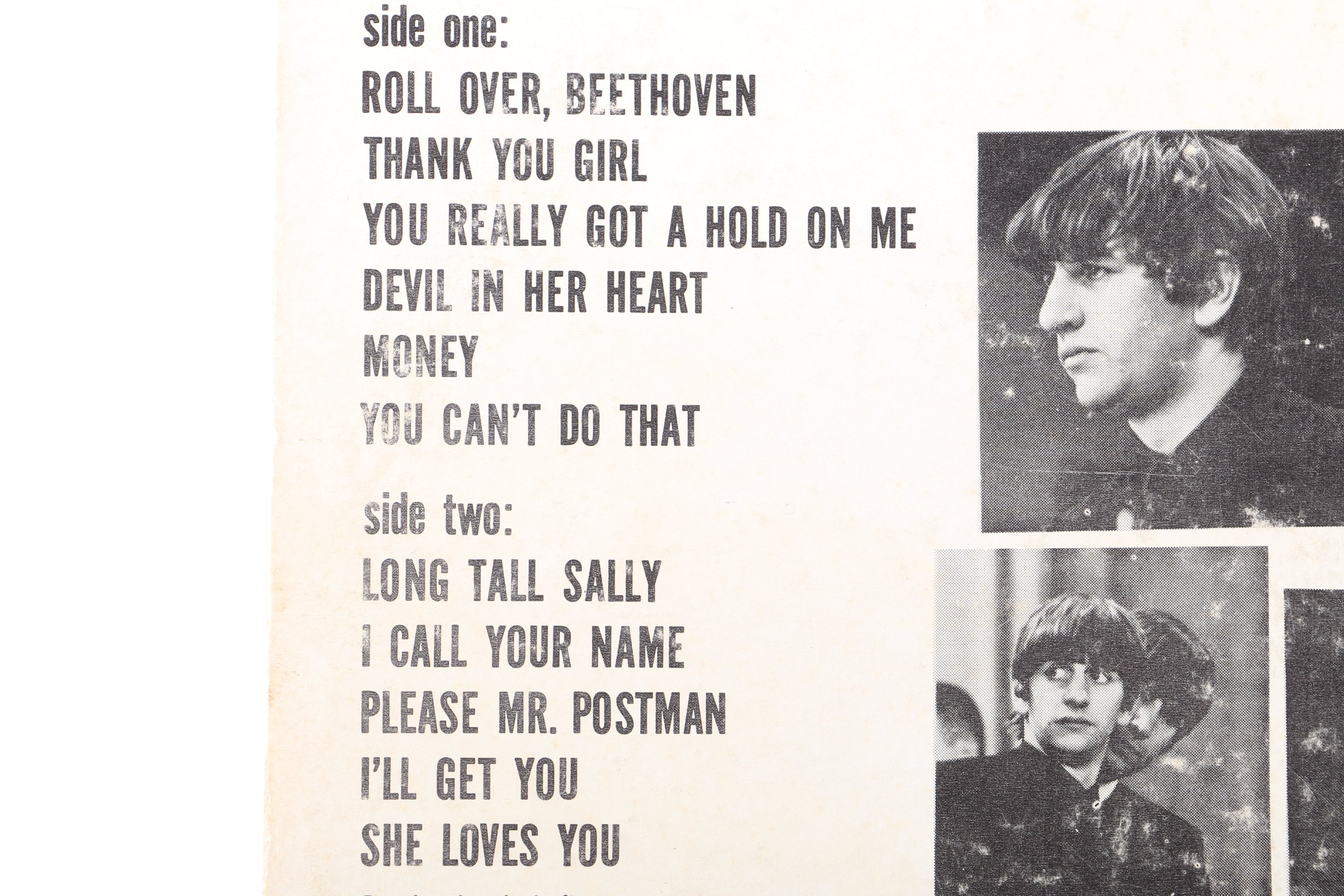 "The Beatles' Second Album" Original US Mono Pressing LP