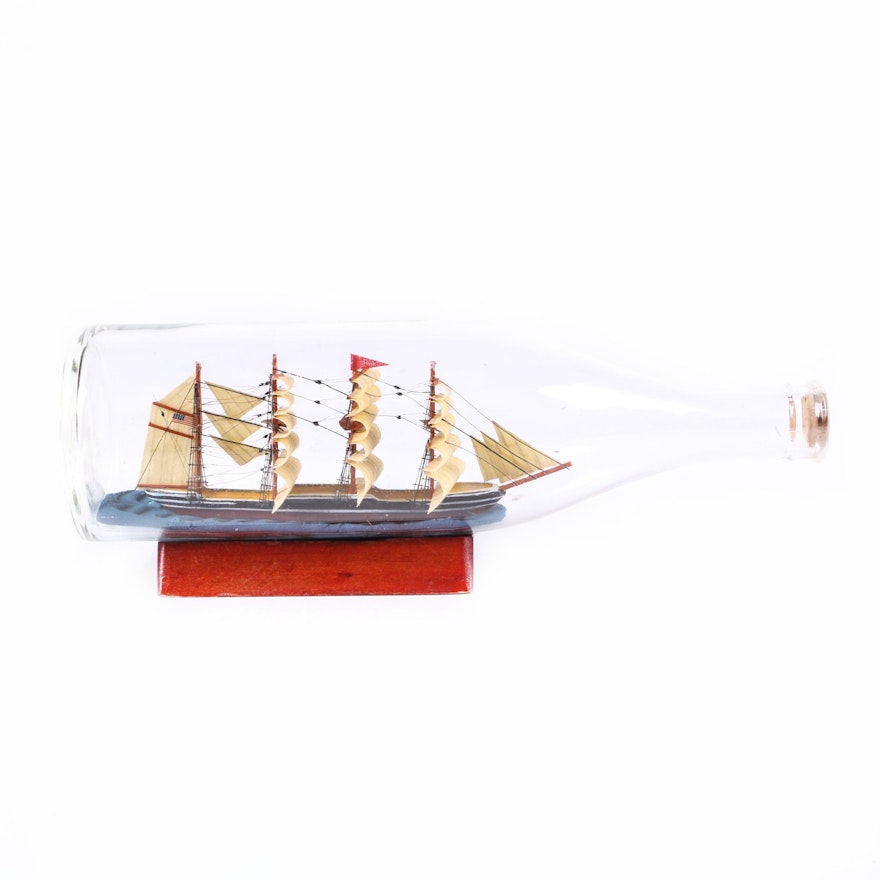 Clipper Ship in a Bottle