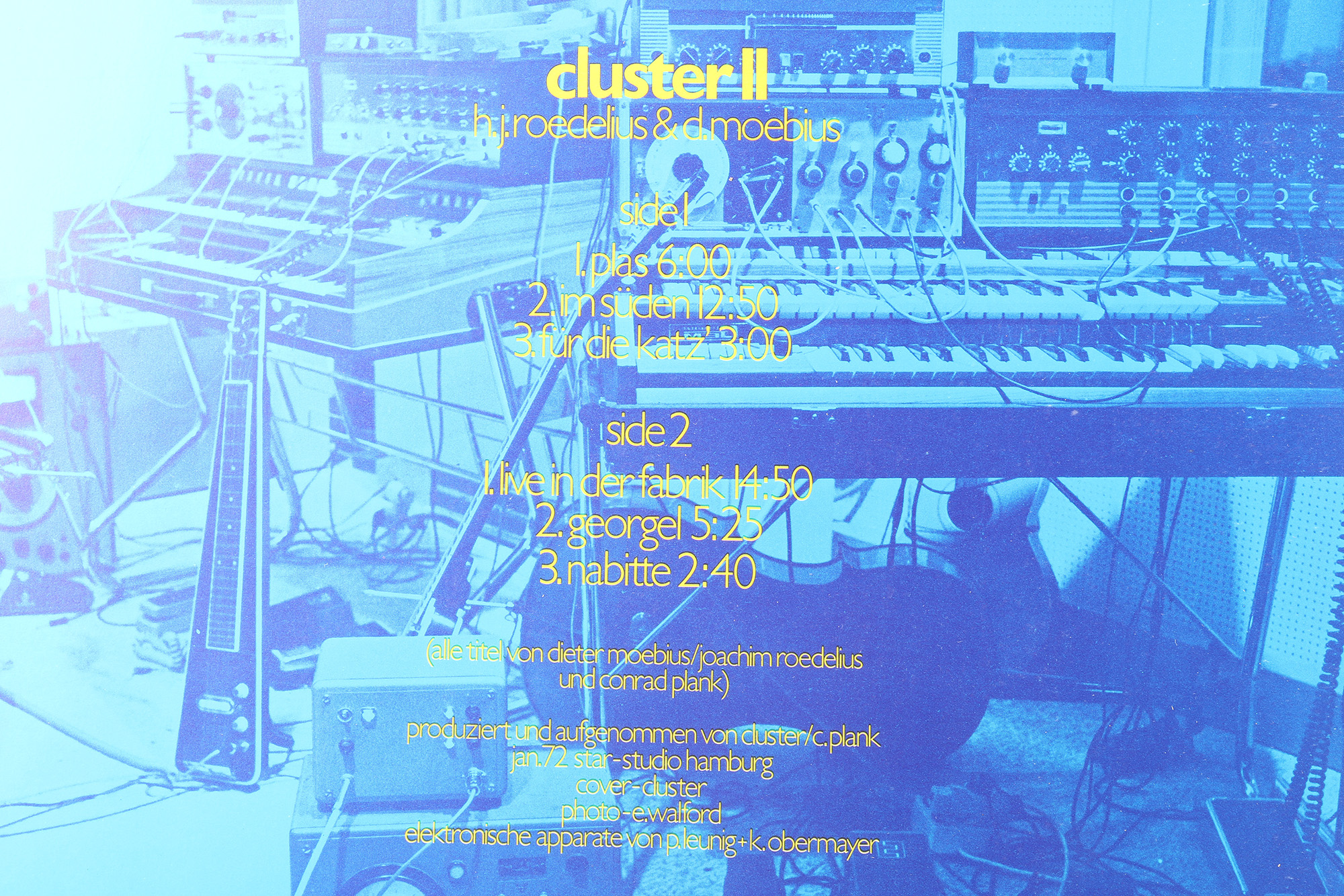 Cluster "II" Original German Stereo Pressing LP