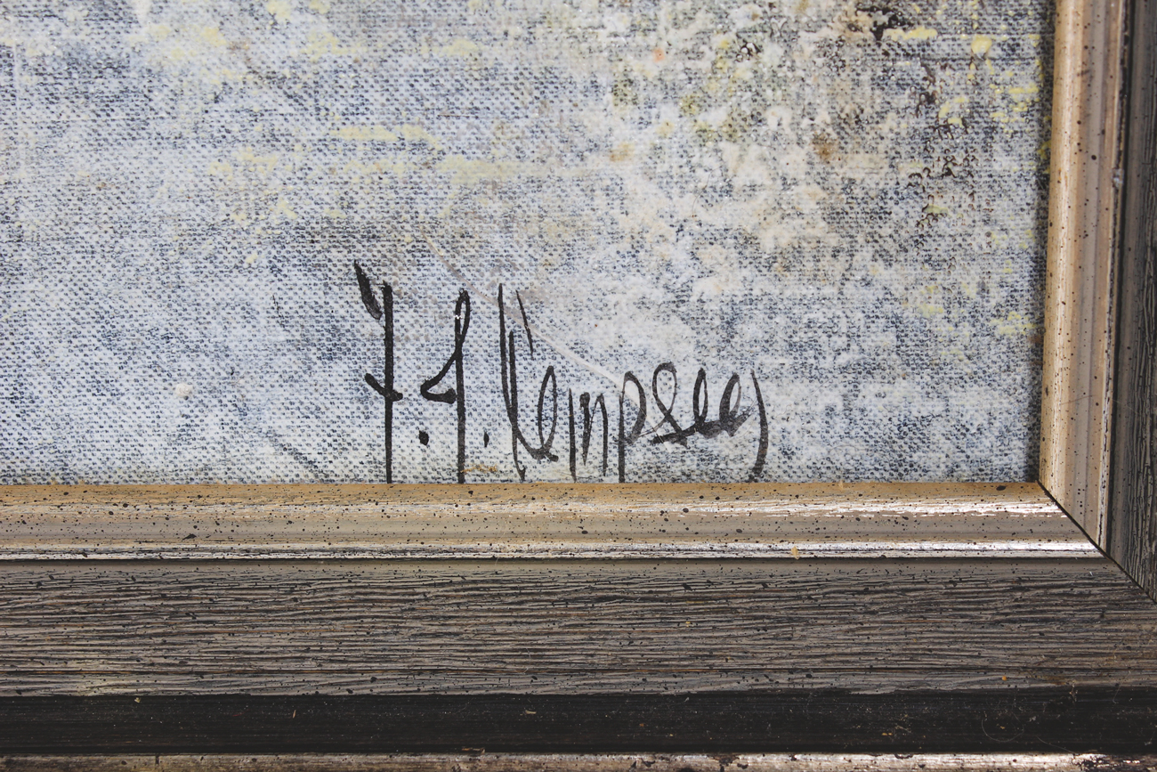 Original F.J. Dempsey Oil on Canvas Painting